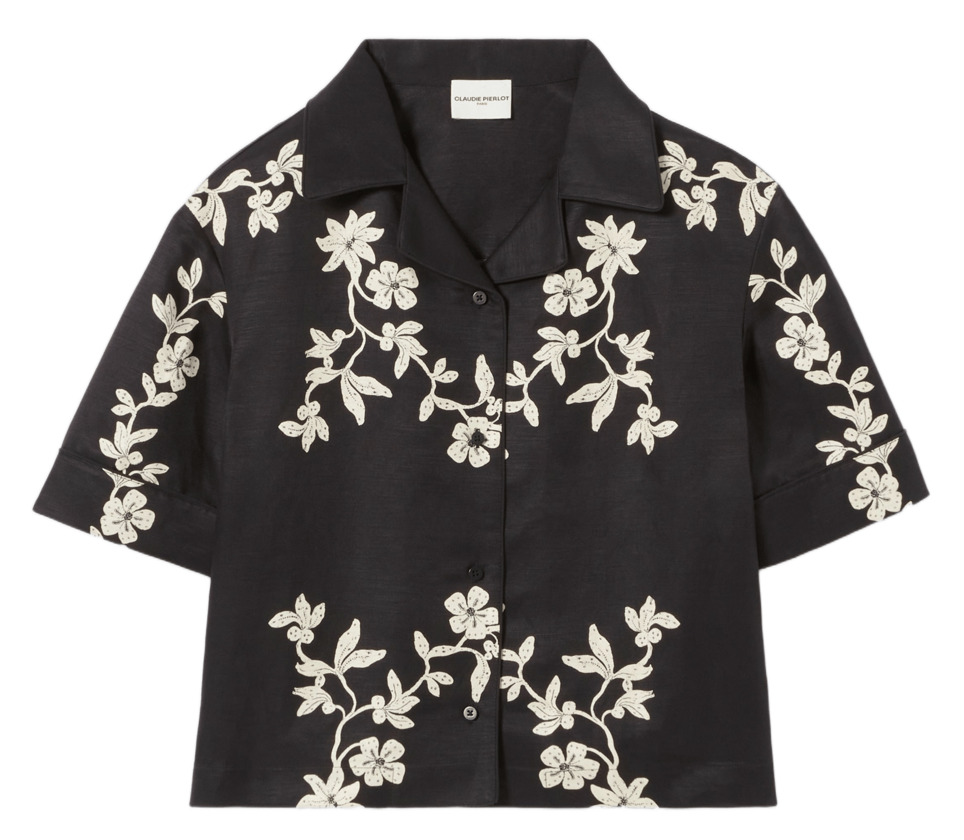 Chemise droite col tailleur imprimée CLAUDIE PIERLOT Multicolore