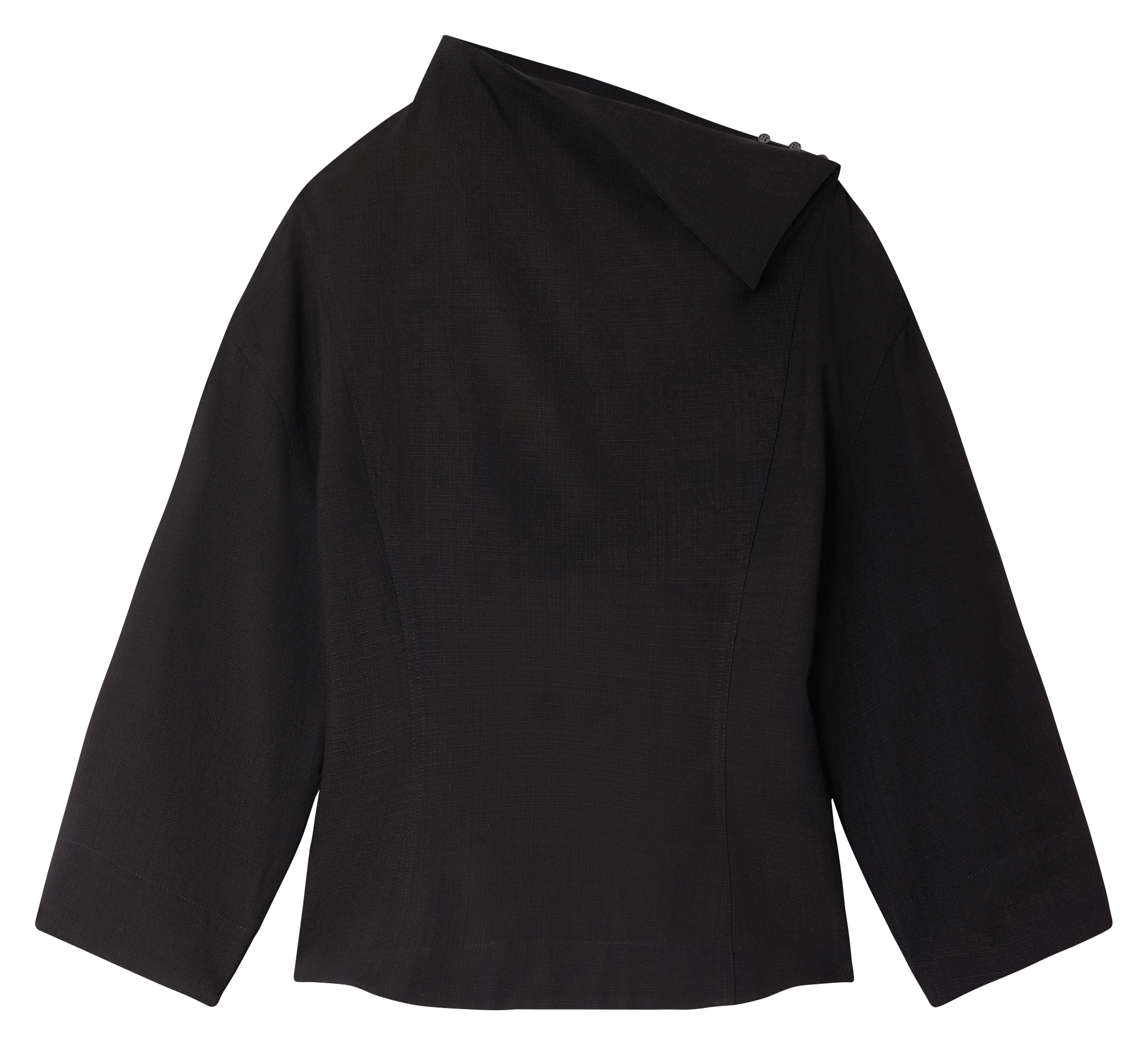 Blouse col asymétrique Figari SOEUR Noir
