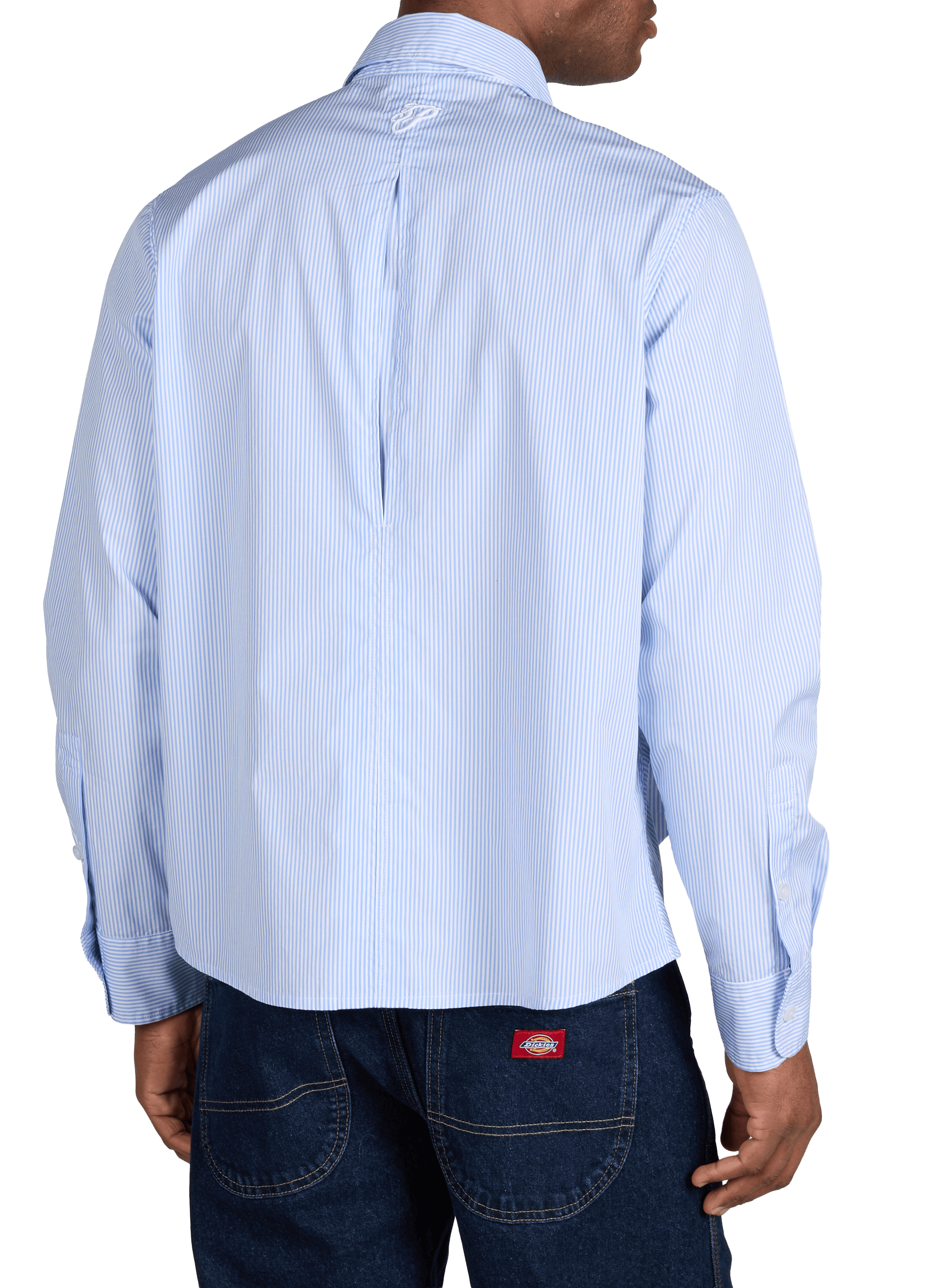 Chemise asymétrique en coton 3 PARADIS Bleu