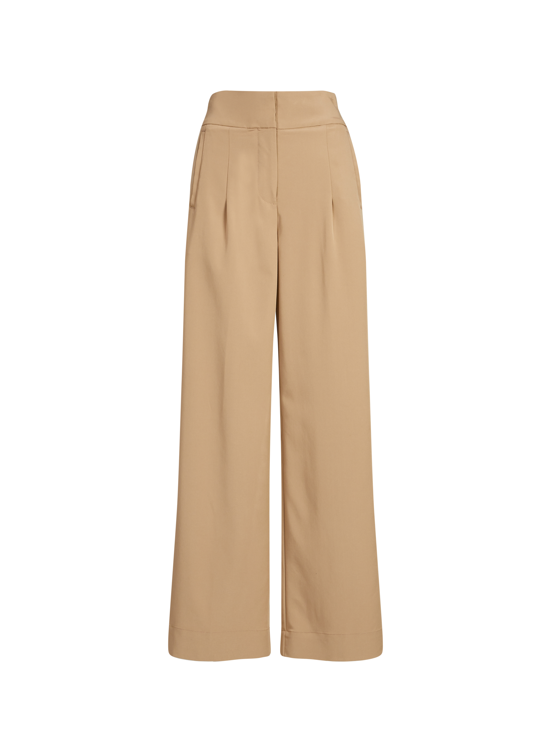 Straight pleated pants BOSS Beige