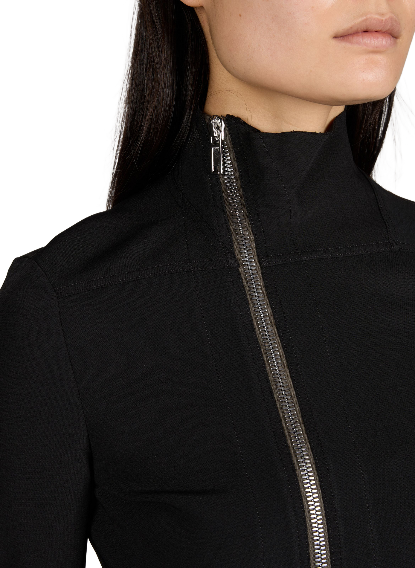 Top cintrée à glissière RICK OWENS Noir