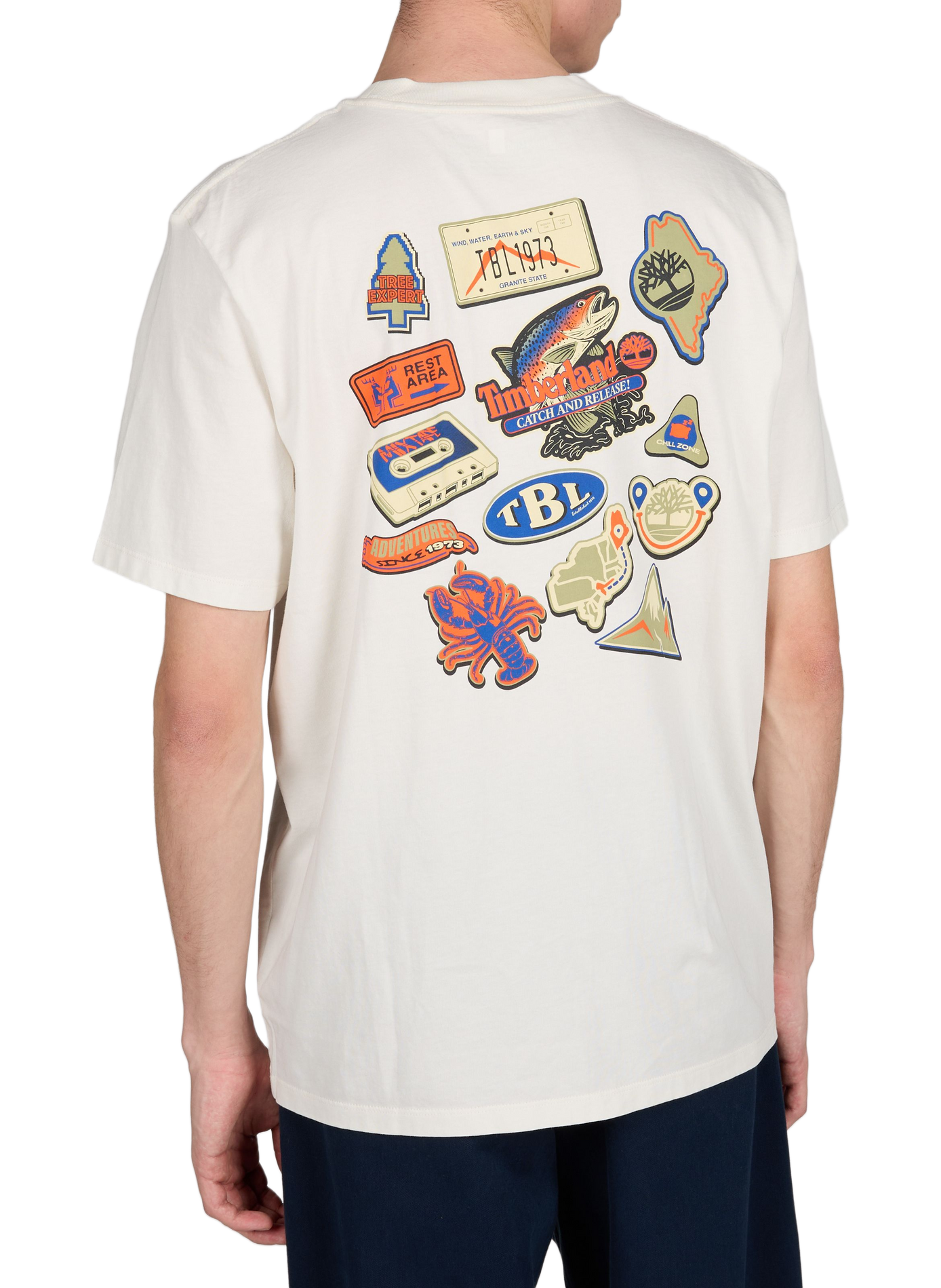 Printed cotton T-shirt TIMBERLAND White