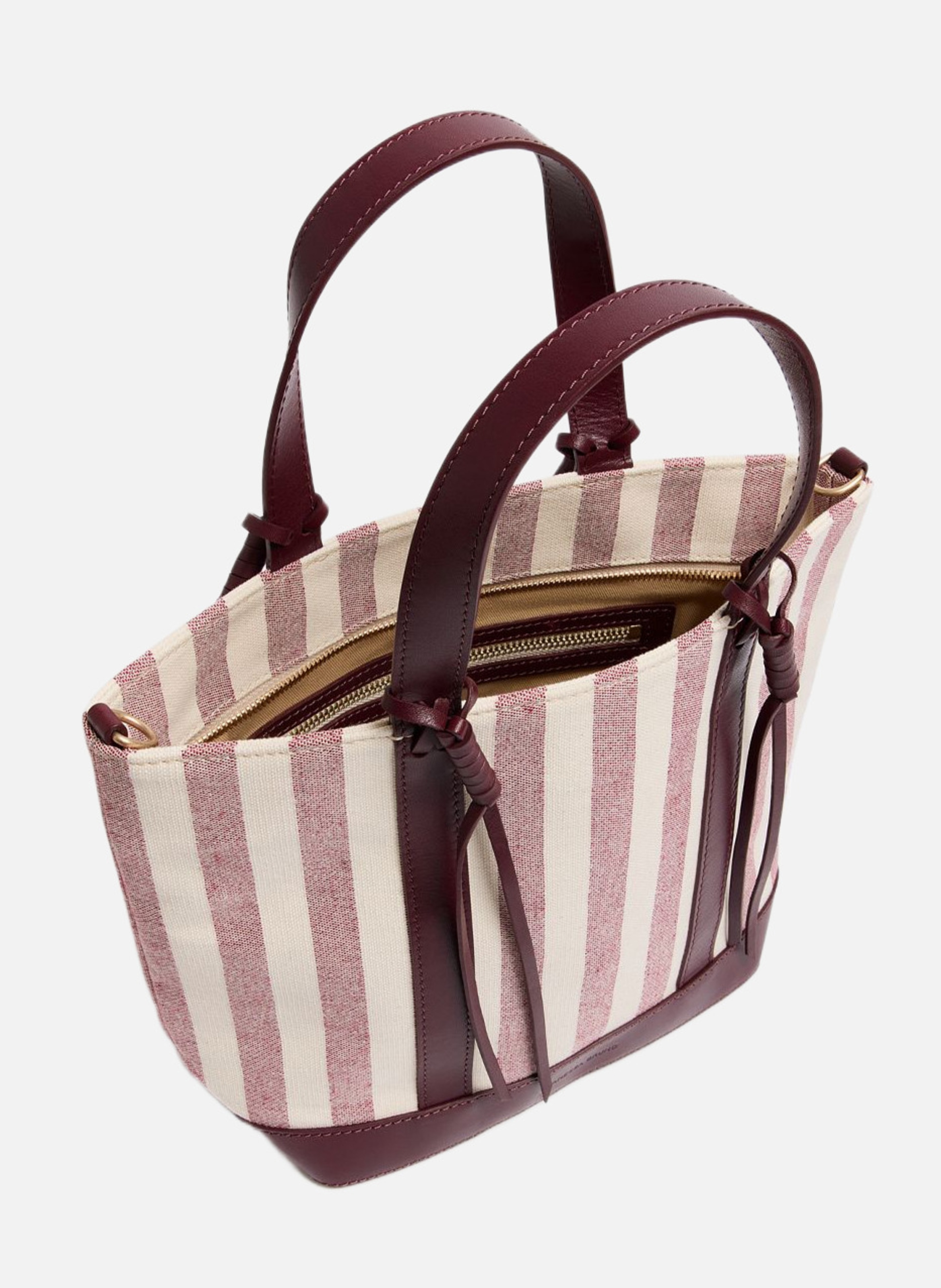 Cabas s zippé en toile VANESSA BRUNO Rouge