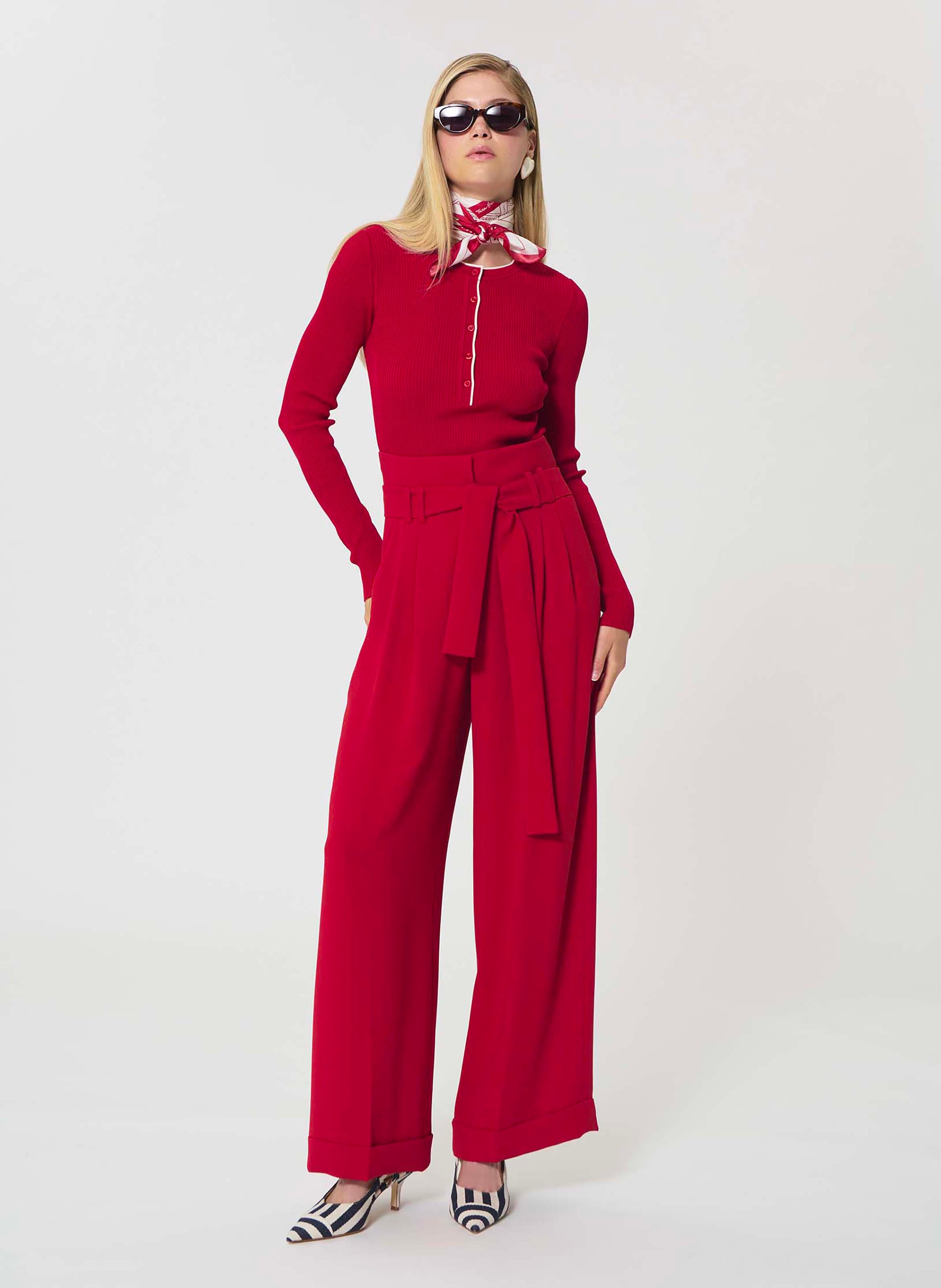 Pull paulie TARA JARMON Rouge