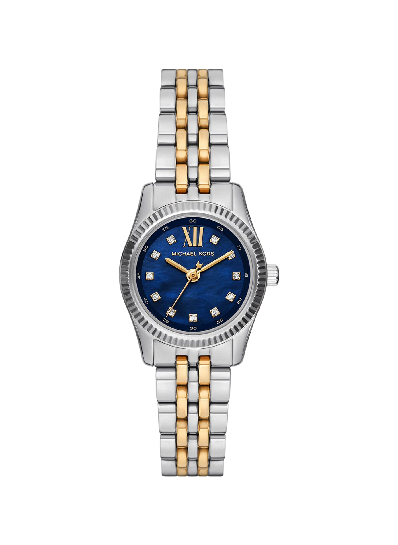Montre quartz Petite Lexington en acier inoxydable MICHAEL KORS MONTRES Bleu