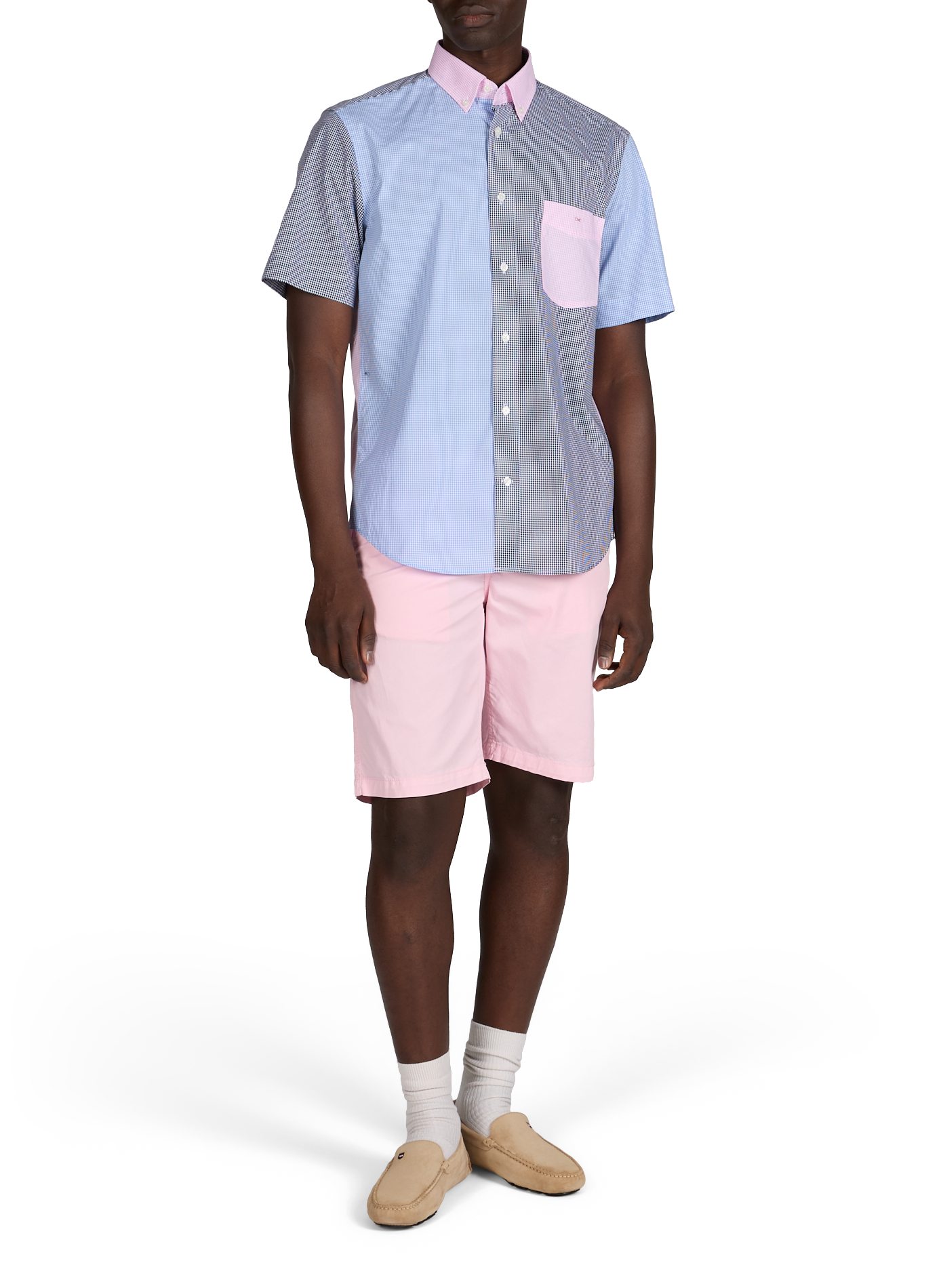 Chemise à carreaux Vichy en coton  EDEN PARK Bleu