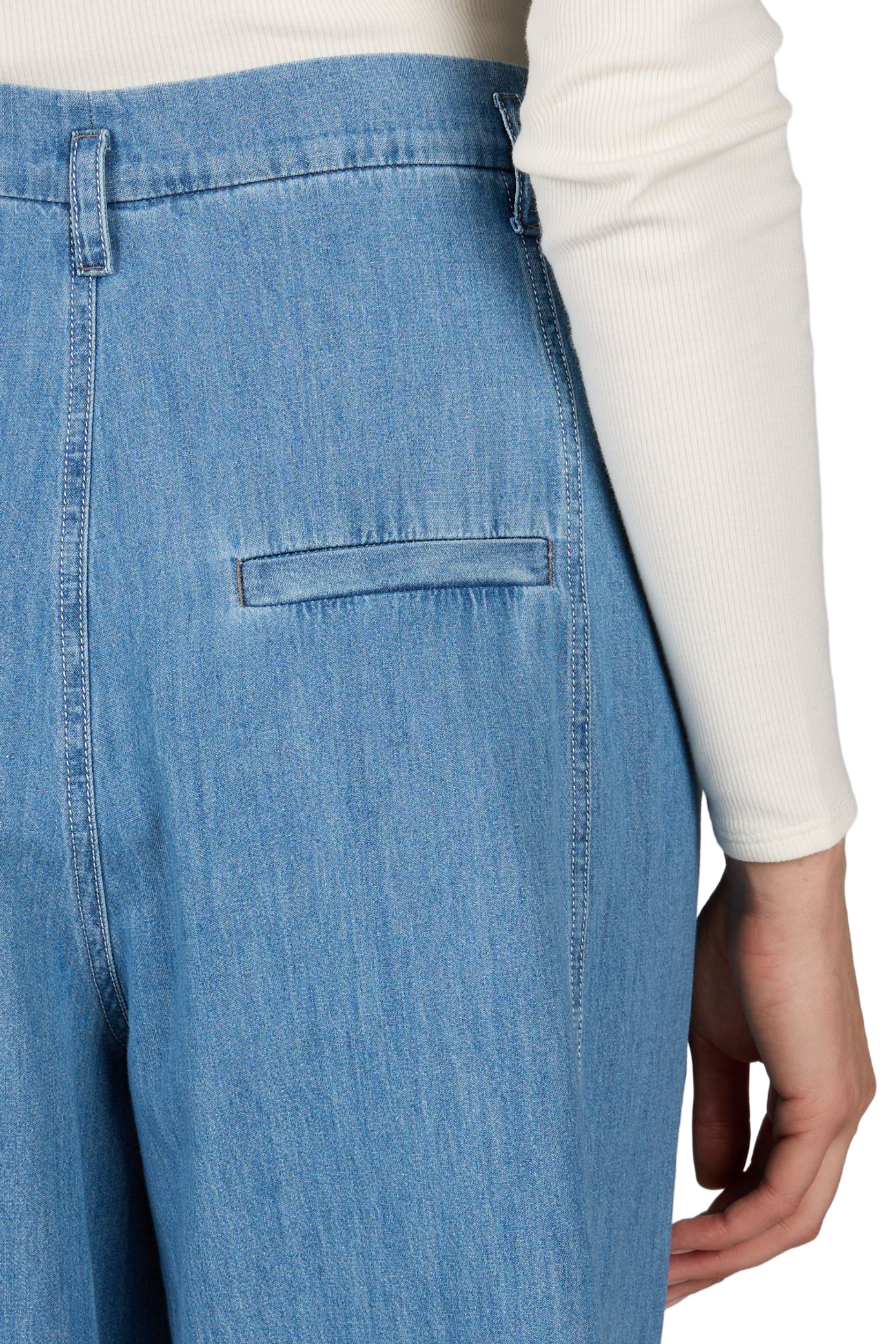 Weite Baumwollhose TELA Blau