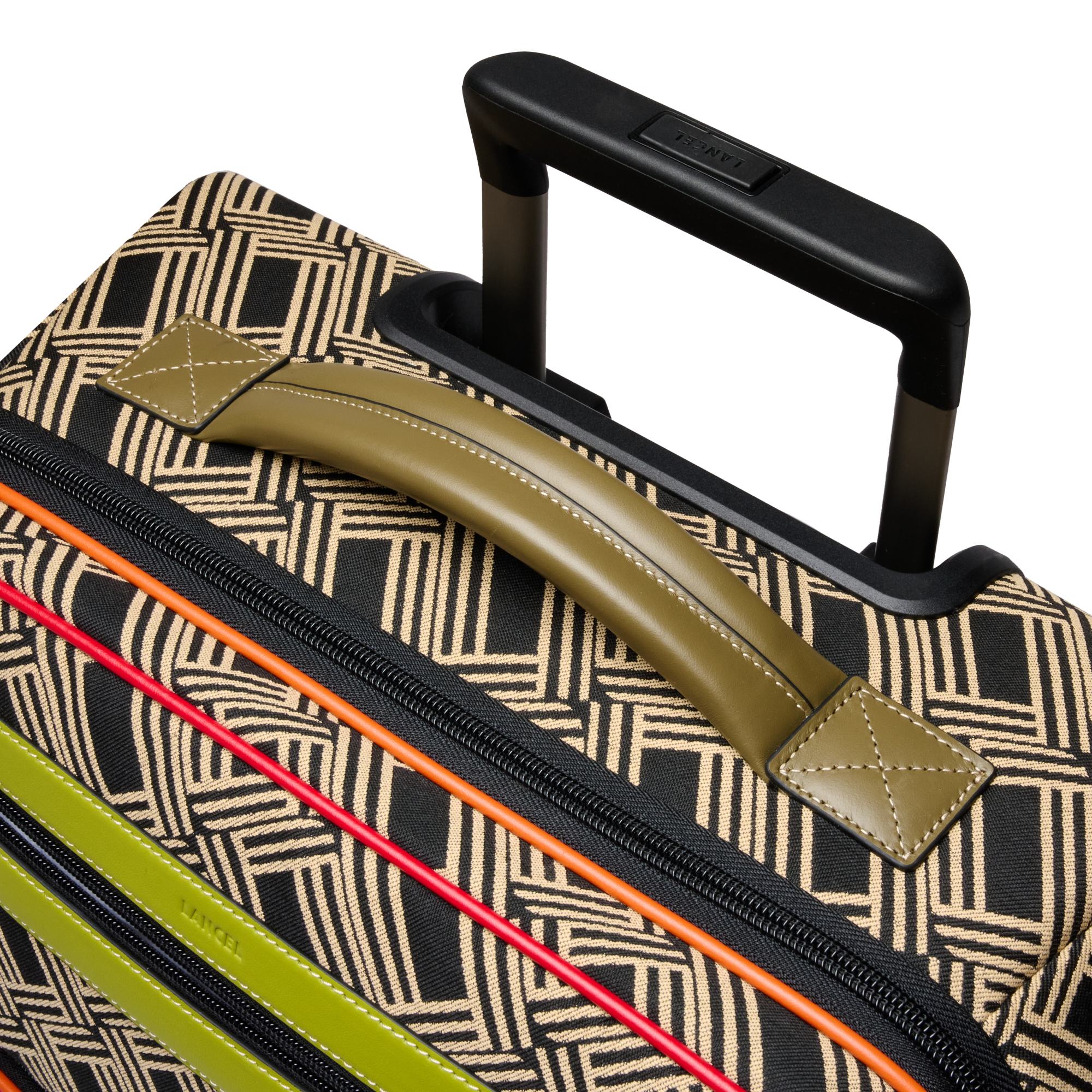 Valise cabine 4 roues mistral de lancel en coton LANCEL Noir