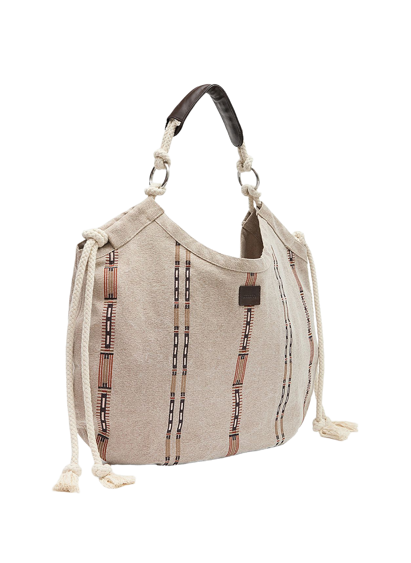 Sac cabas Byron en toile de coton tissée ISABEL MARANT Blanc