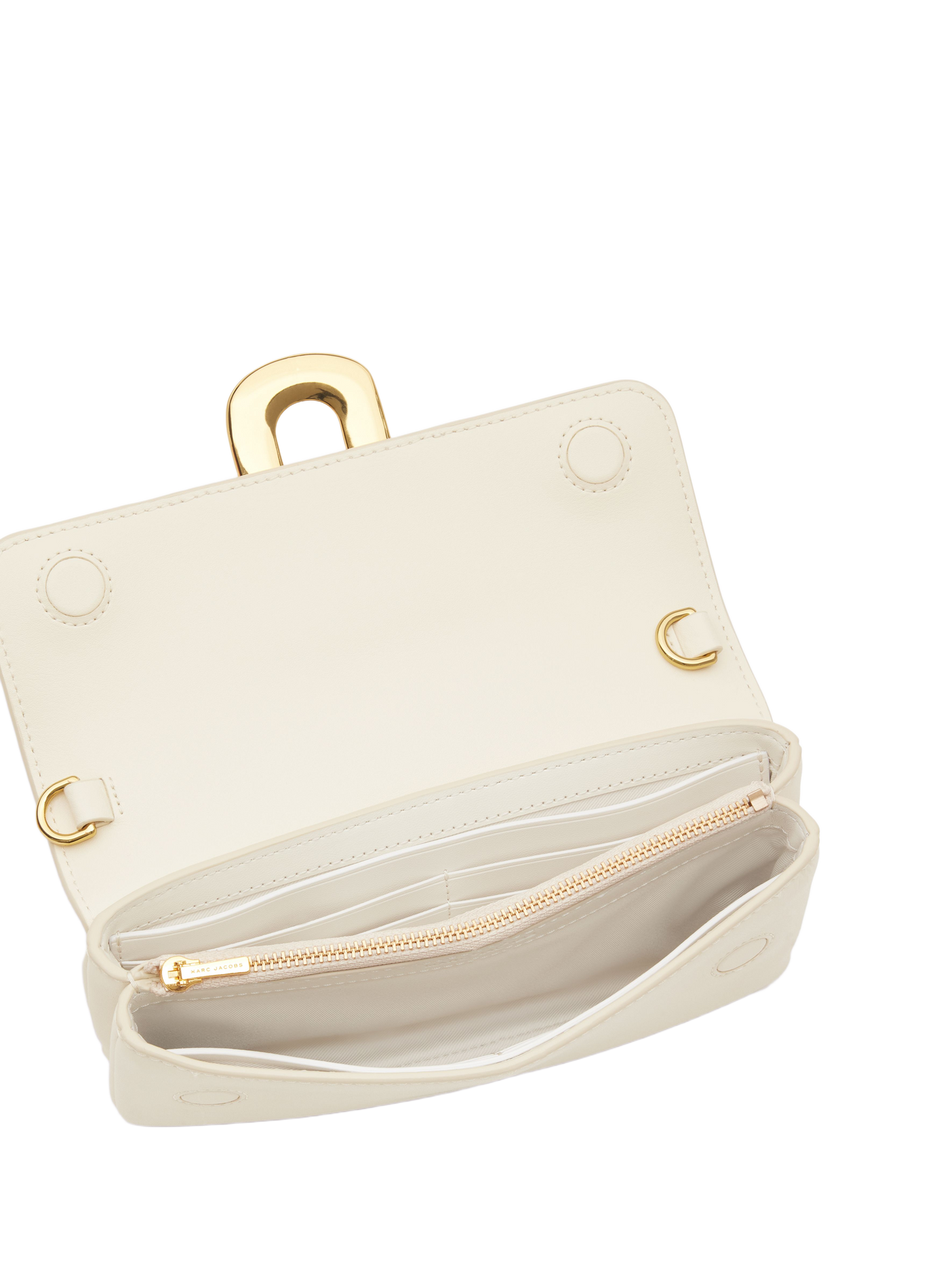 Portefeuille The Scene sur chaîne en cuir MARC JACOBS Blanc