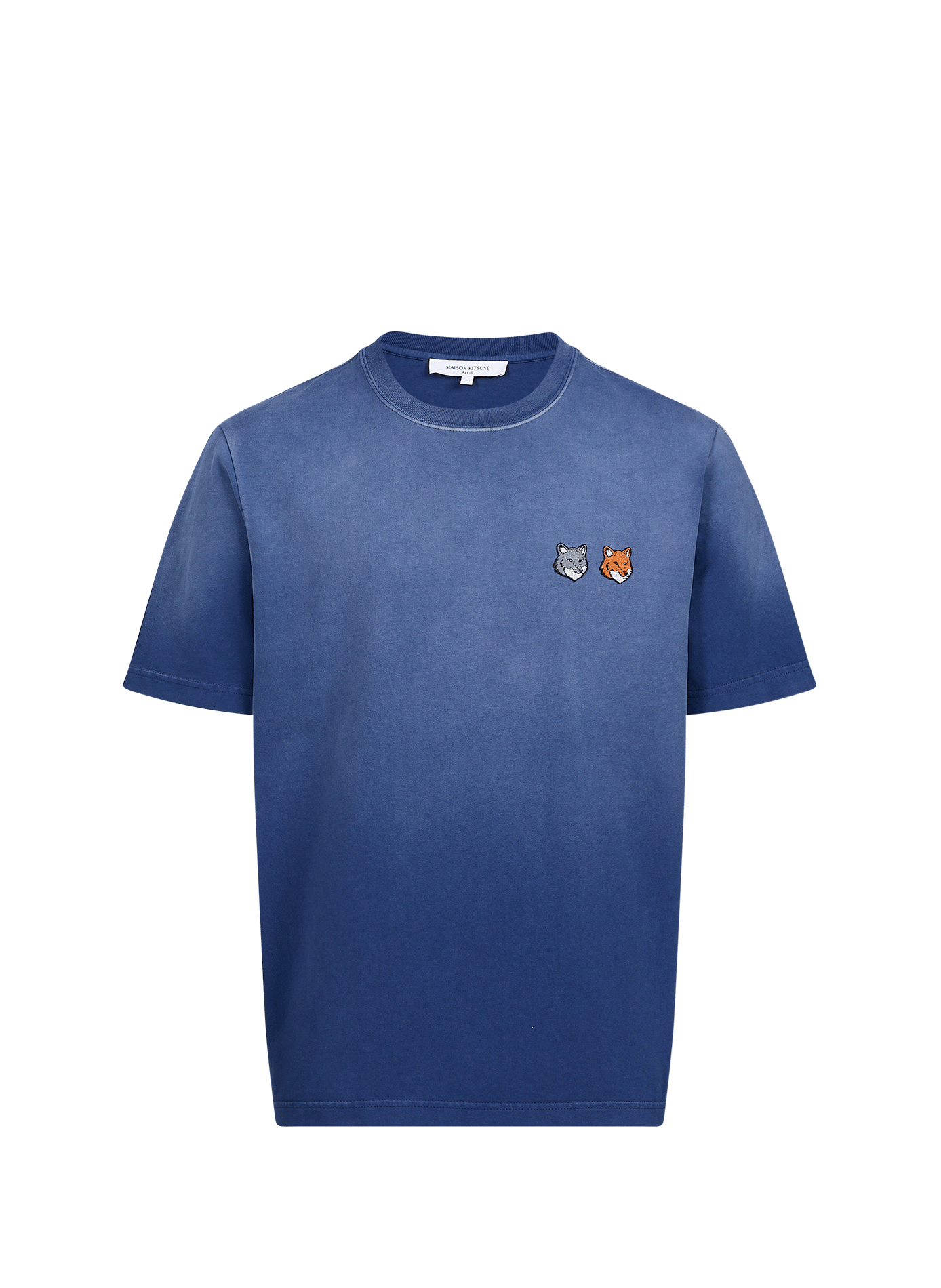 Cotton T-shirt MAISON KITSUNÉ Blue