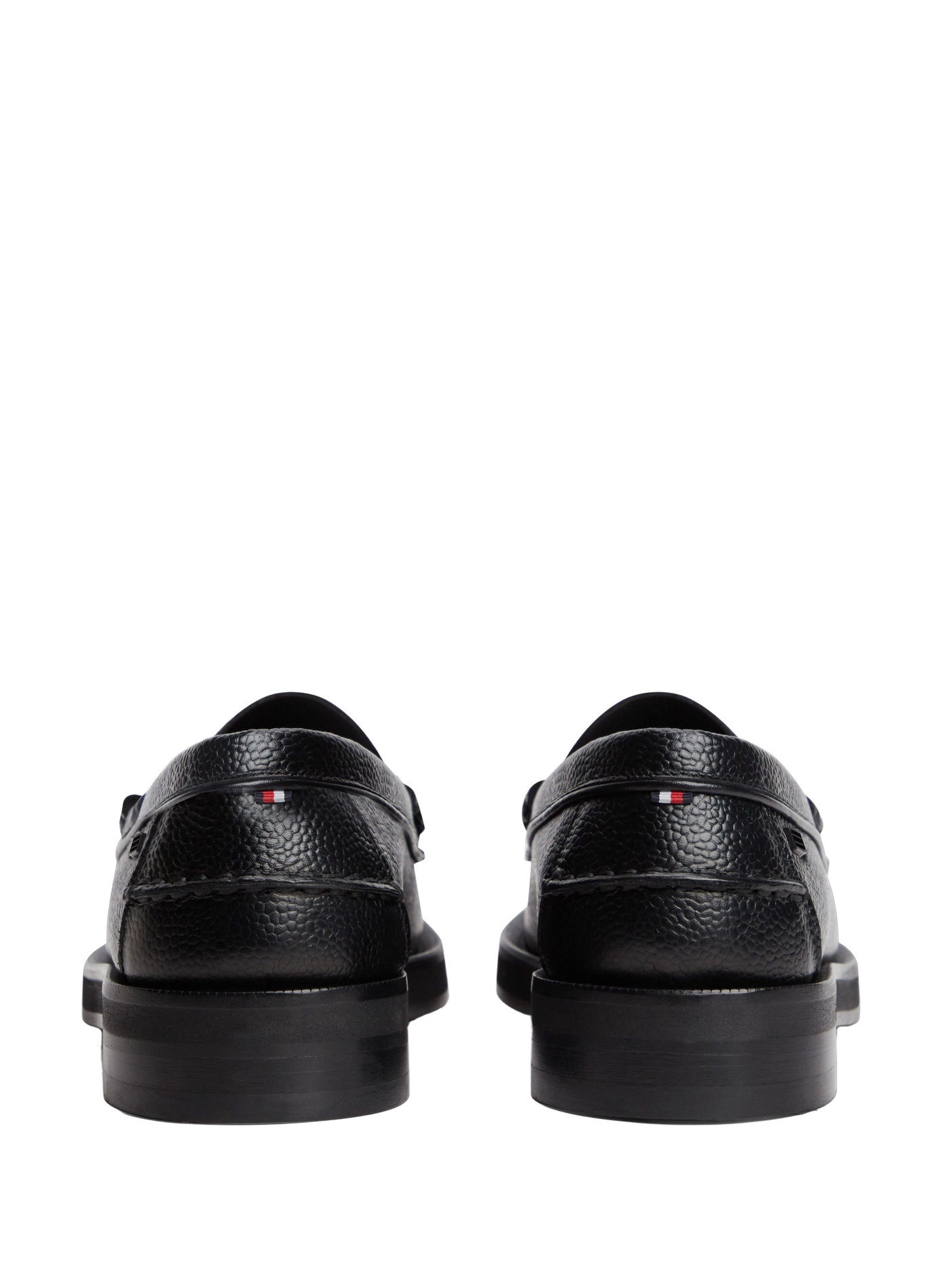 Leren mocassins TOMMY HILFIGER Zwart