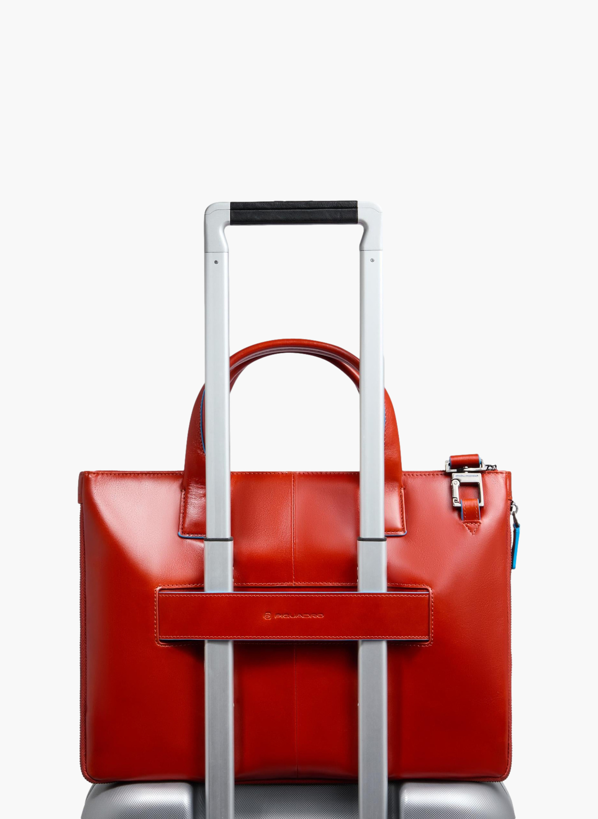 Sac à ordinateur mince 14" personnalisable PIQUADRO Marron