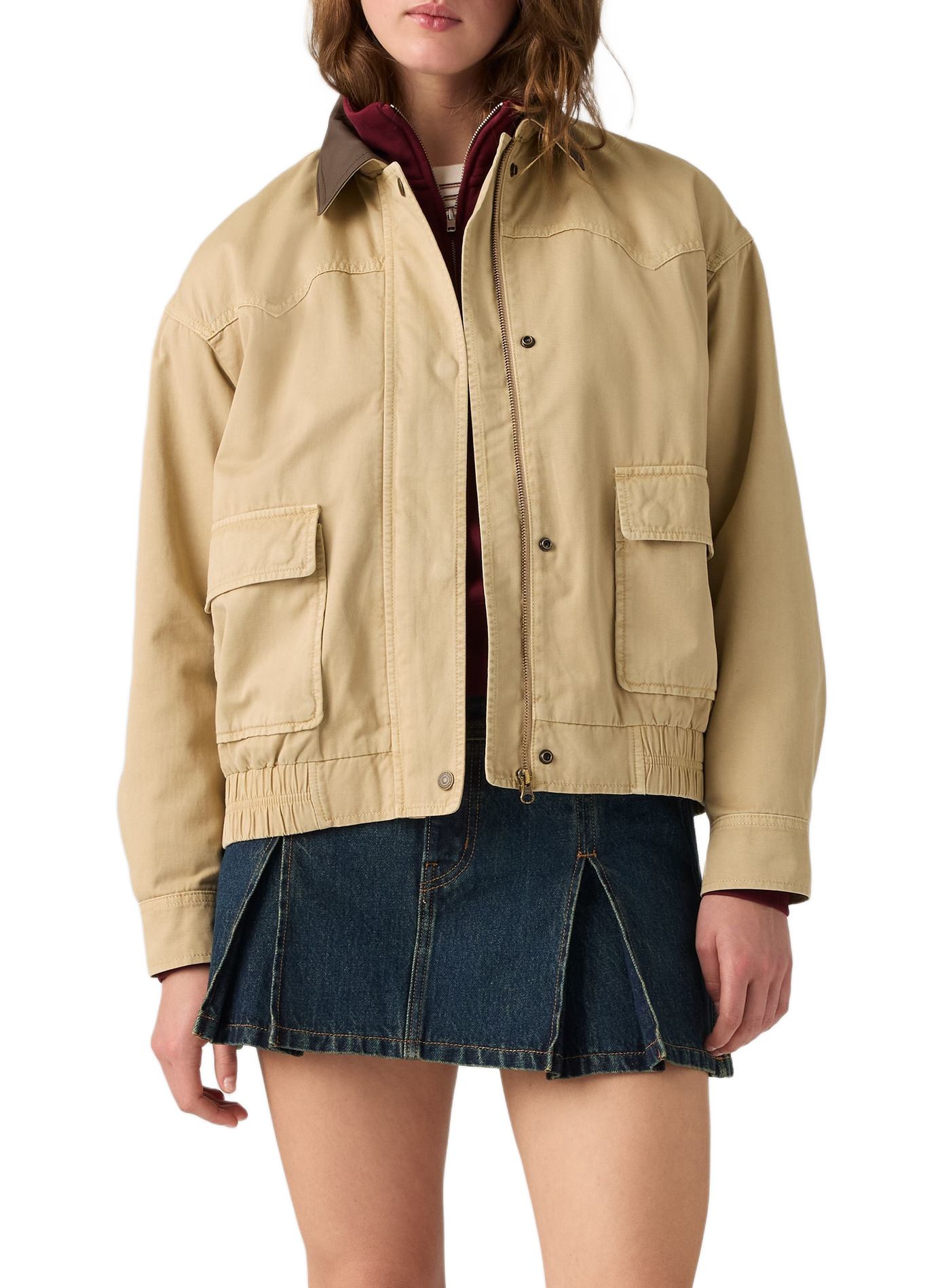 Jacke mit klassischem Baumwollkragen LEVI'S Beige