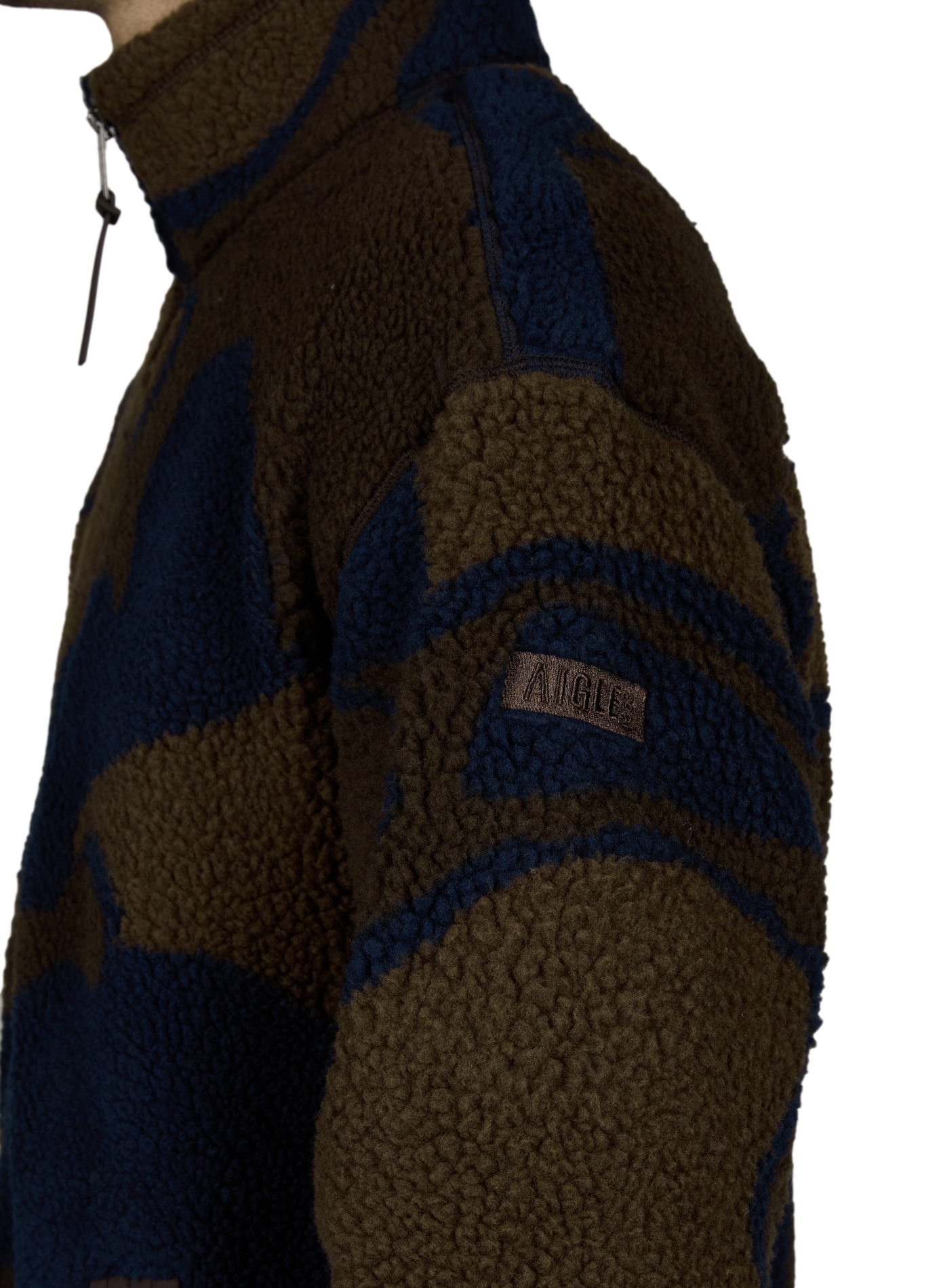 Fluffy High-Neck Cardigan AIGLE Multicolour