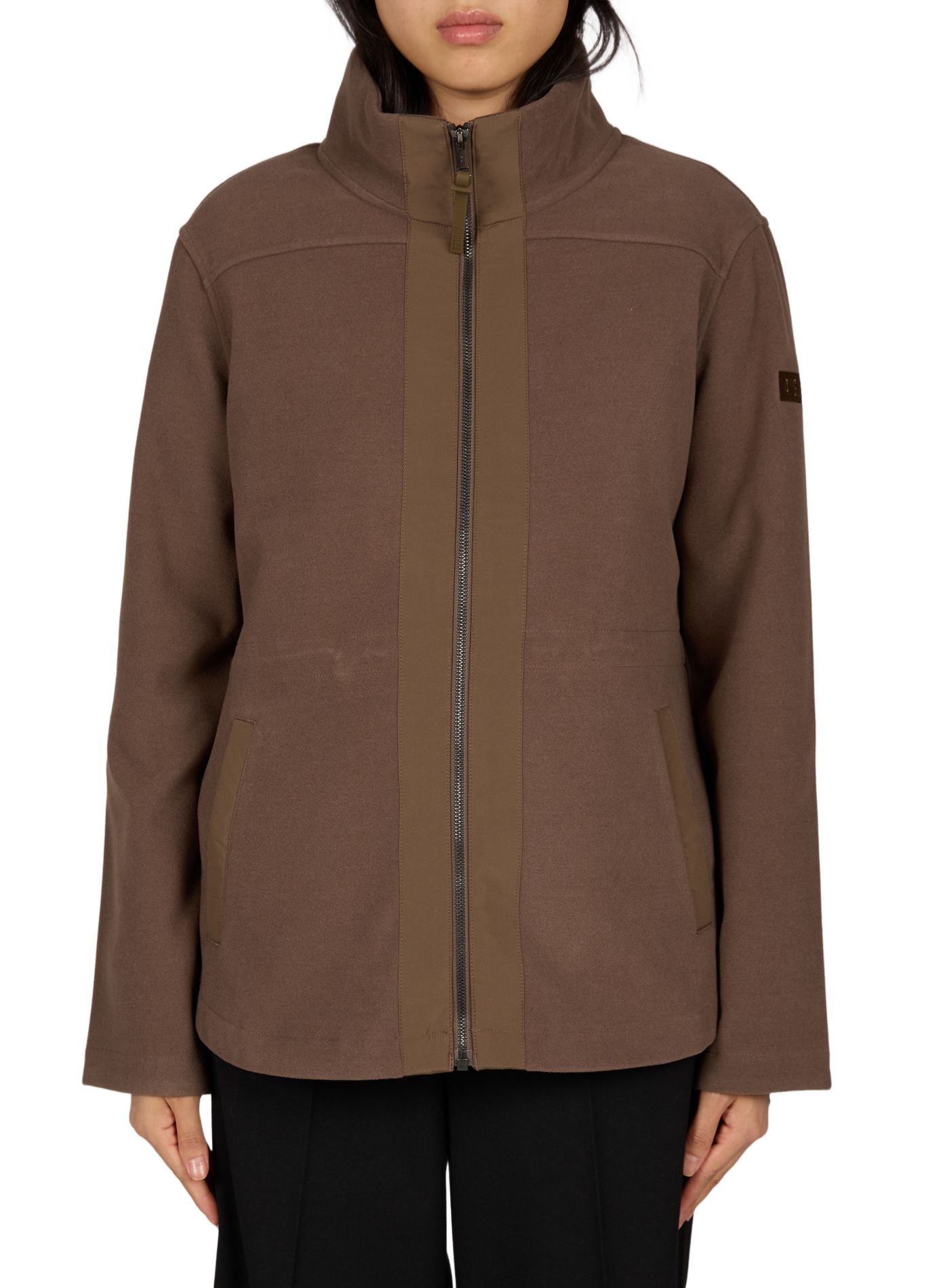 Straight jacket with high collar AIGLE Brown