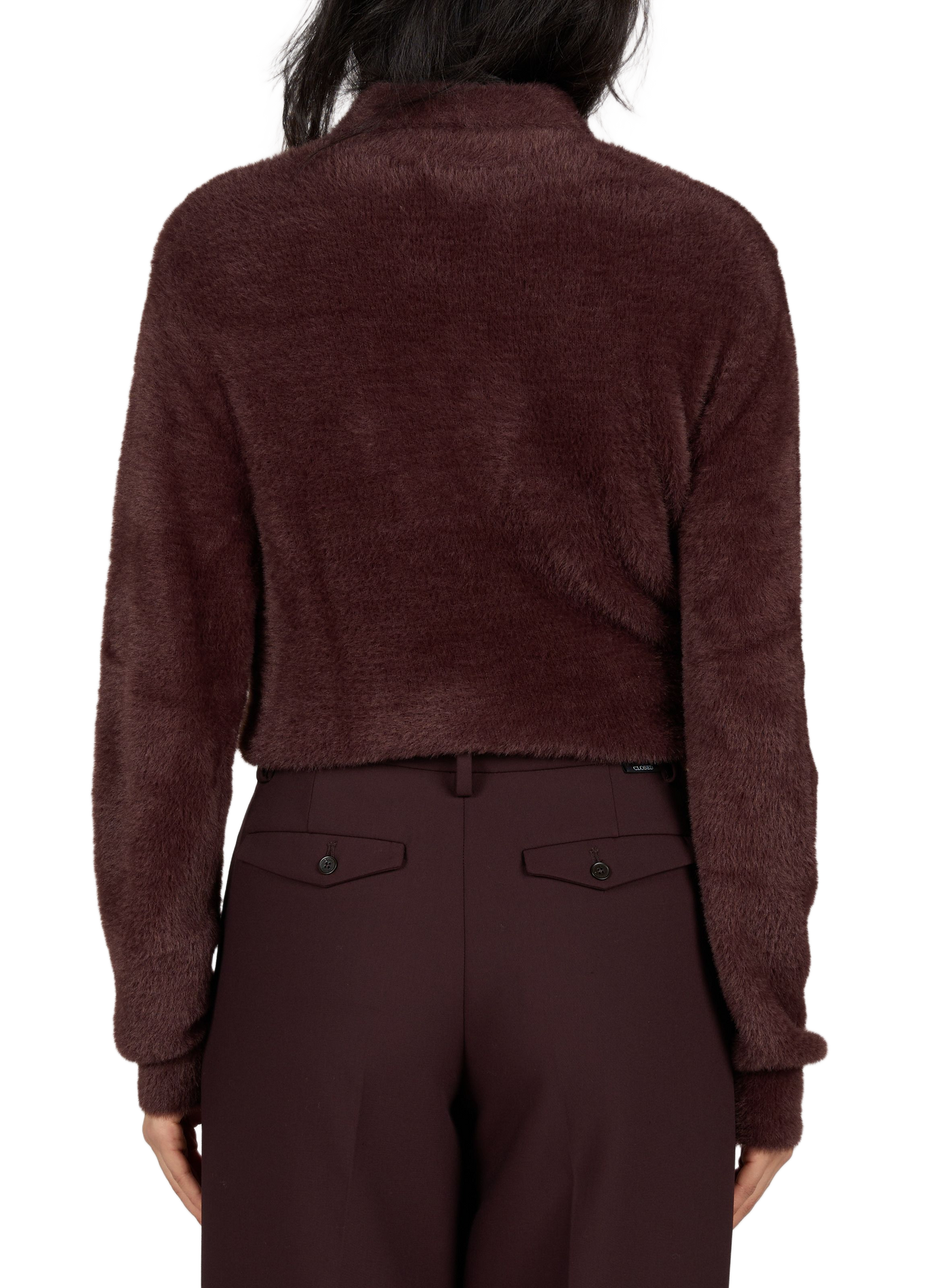 Maine faux fur-effect polo-neck sweater CARHARTT WIP Brown