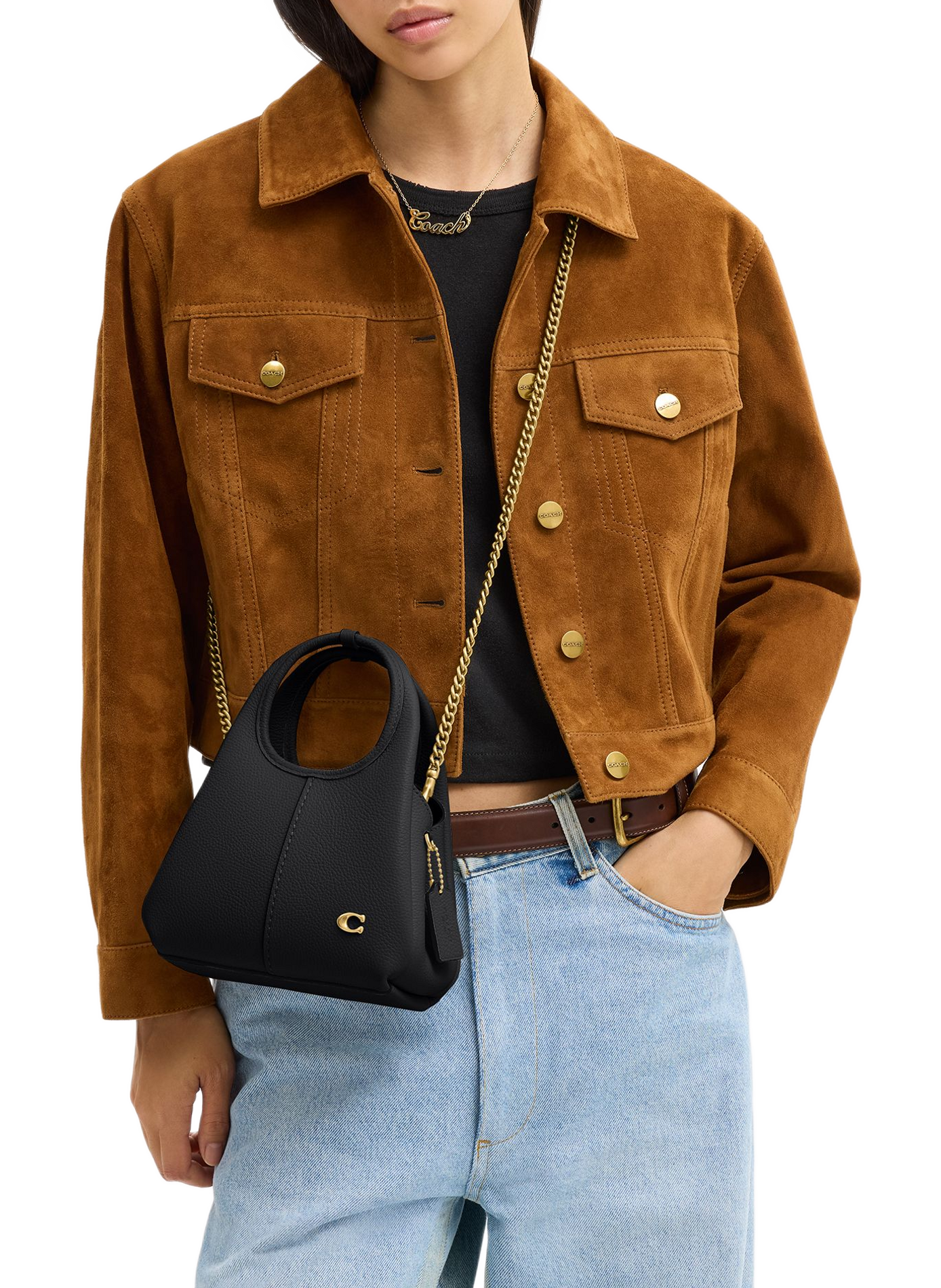 Lana Leather Crossbody Bag COACH Black
