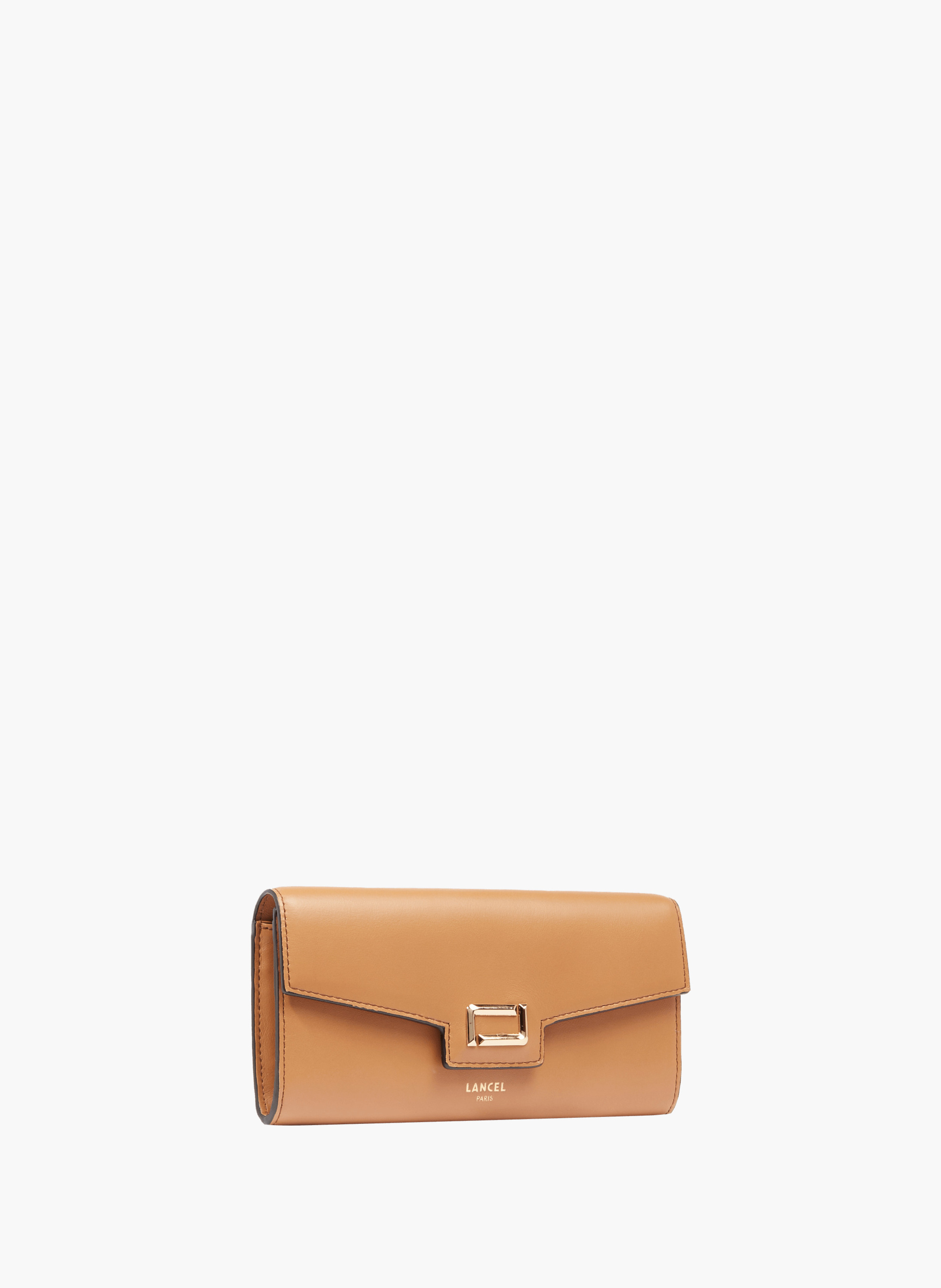 Portefeuille long rabat rabat angèle de lancel en cuir LANCEL Marron