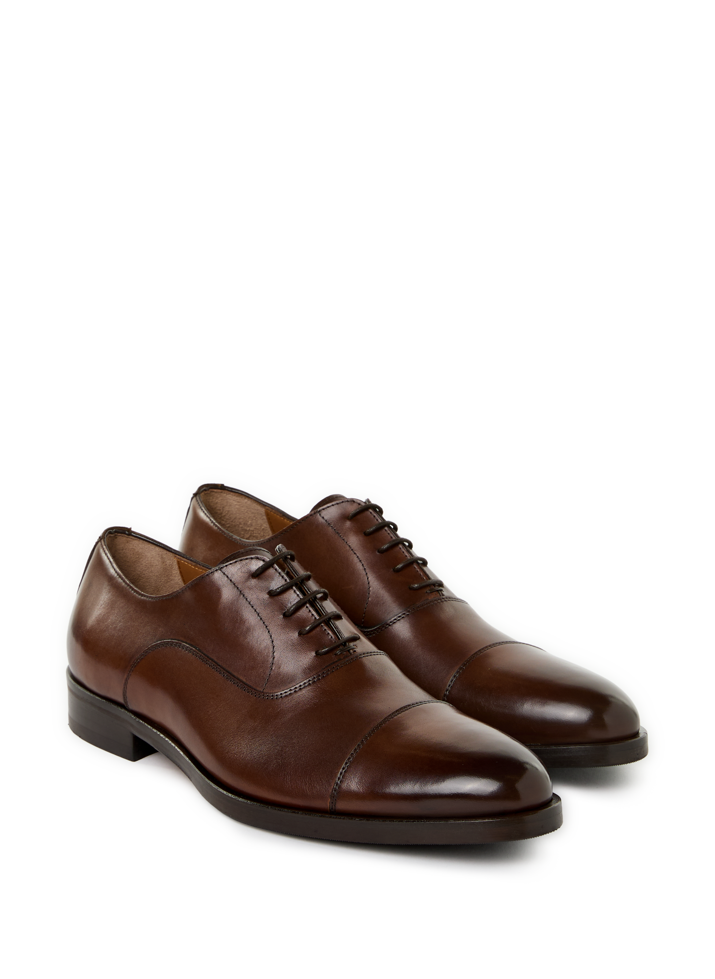 E Derbies in calfskin leather SAISON 1865 Brown