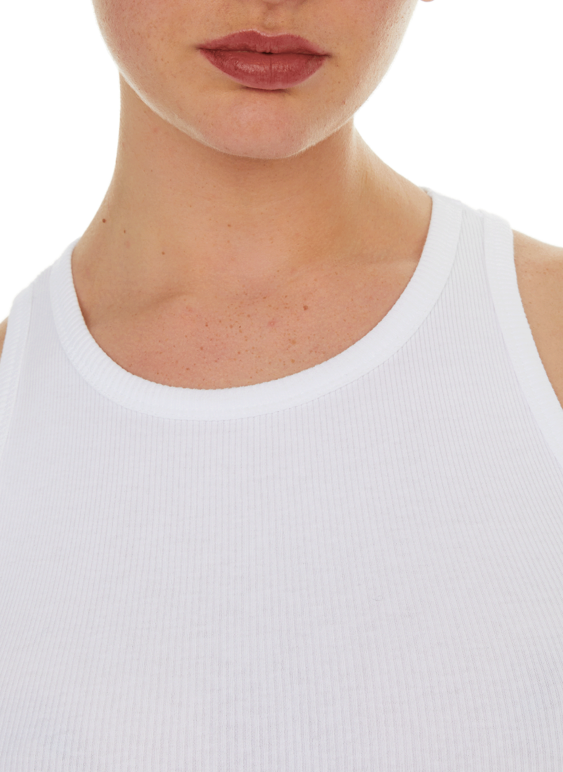 Cotton tank top  SAISON 1865 White