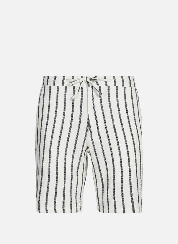 Striped cotton shorts Beige by SELECTED SELECTED Striped cotton shorts Beige