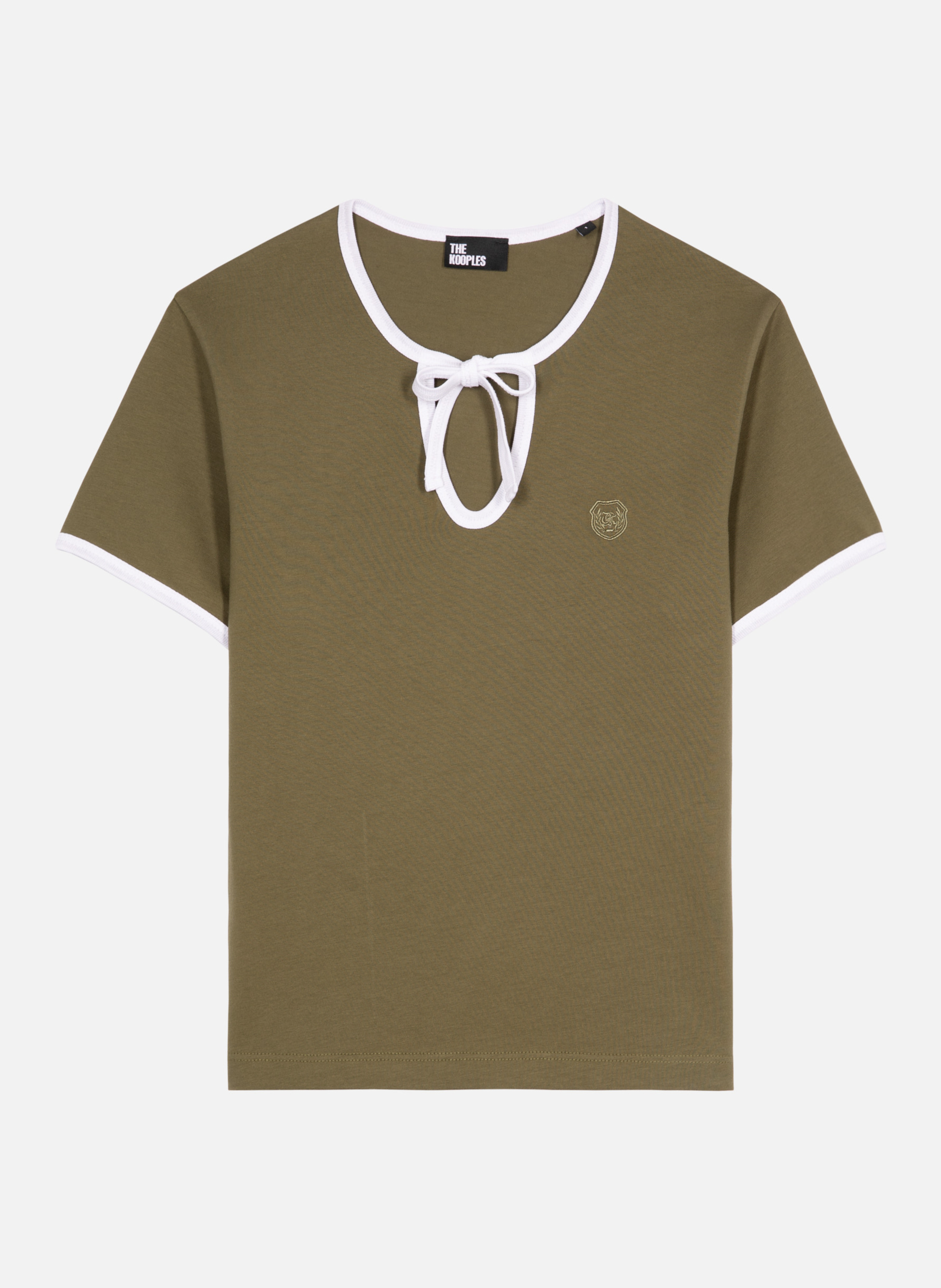 T-shirt avec col goutte THE KOOPLES Vert