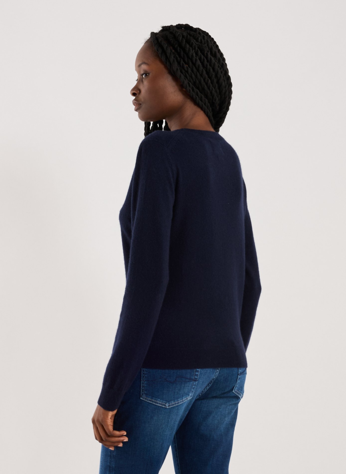 Pull en cachemire  AU PRINTEMPS PARIS Bleu