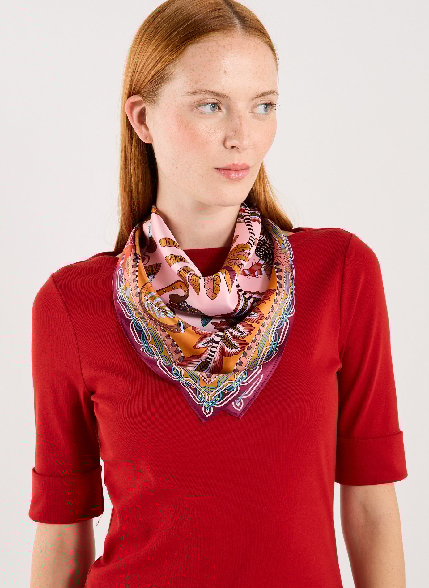 Foulard à imprimé WILD Rose