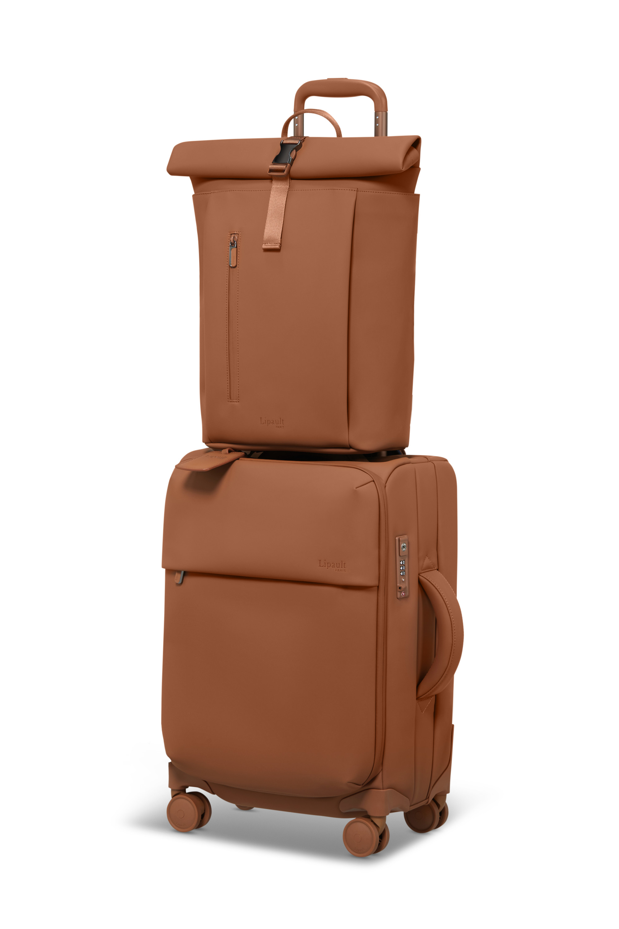 Lost in berlin sac à dos rolltop LIPAULT PARIS Marron