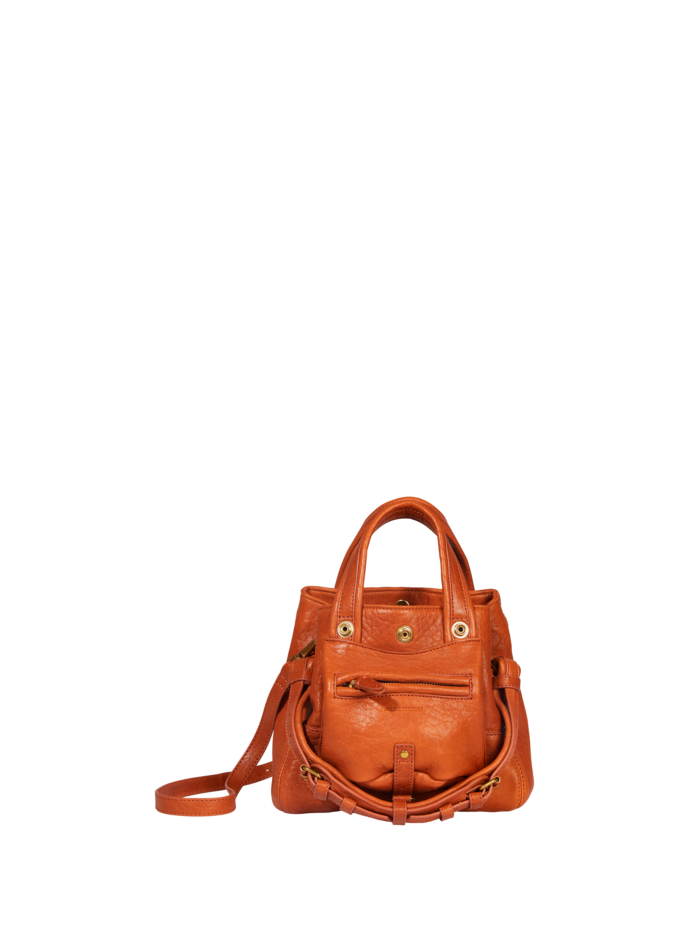 JÉRÔME DREYFUSS Billy Nano lamb leather crossbody bag Brown