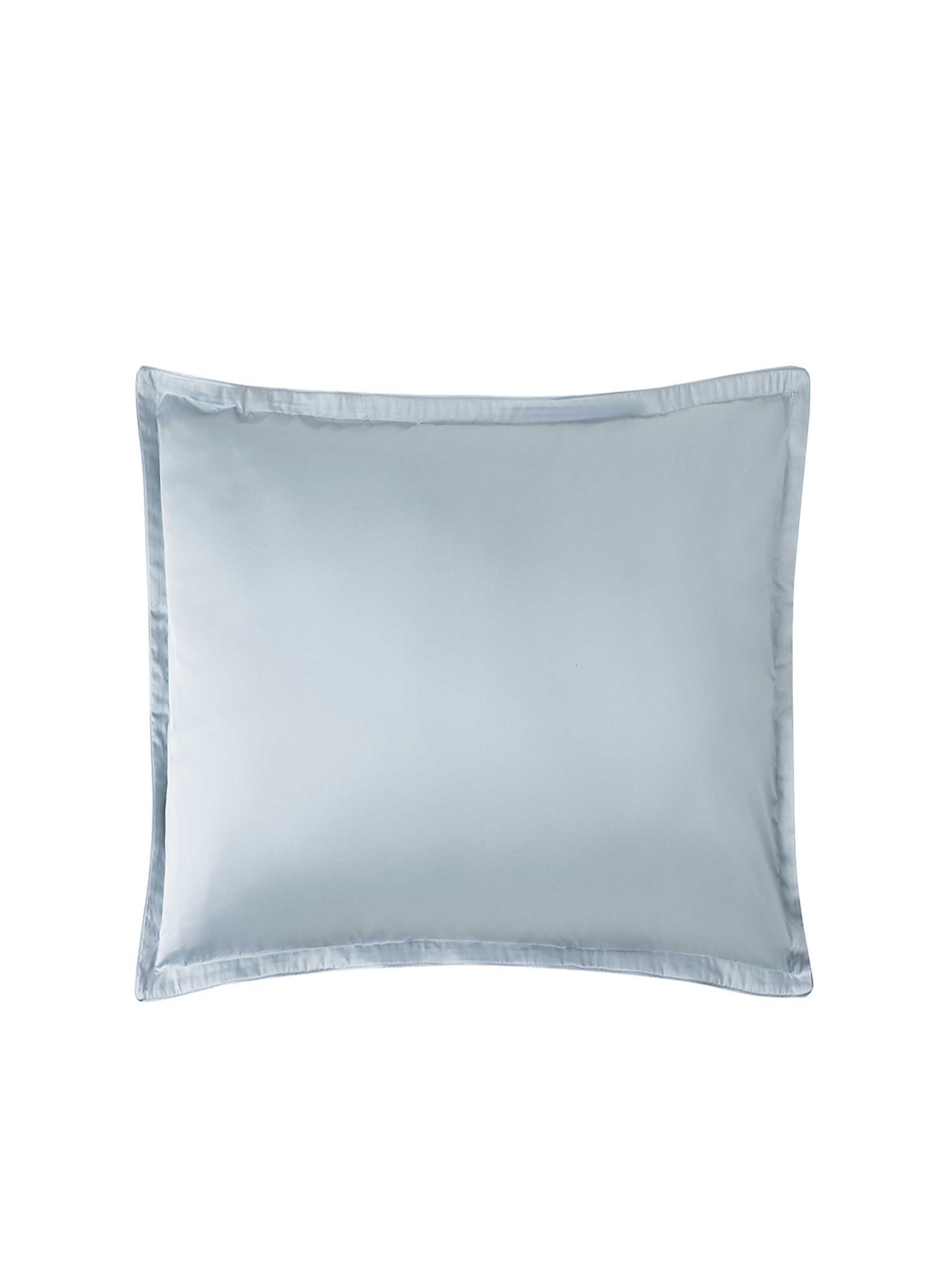 Taie d'oreiller imprimée en satin de coton bio, CUEILLETTE ALEXANDRE TURPAULT Bleu