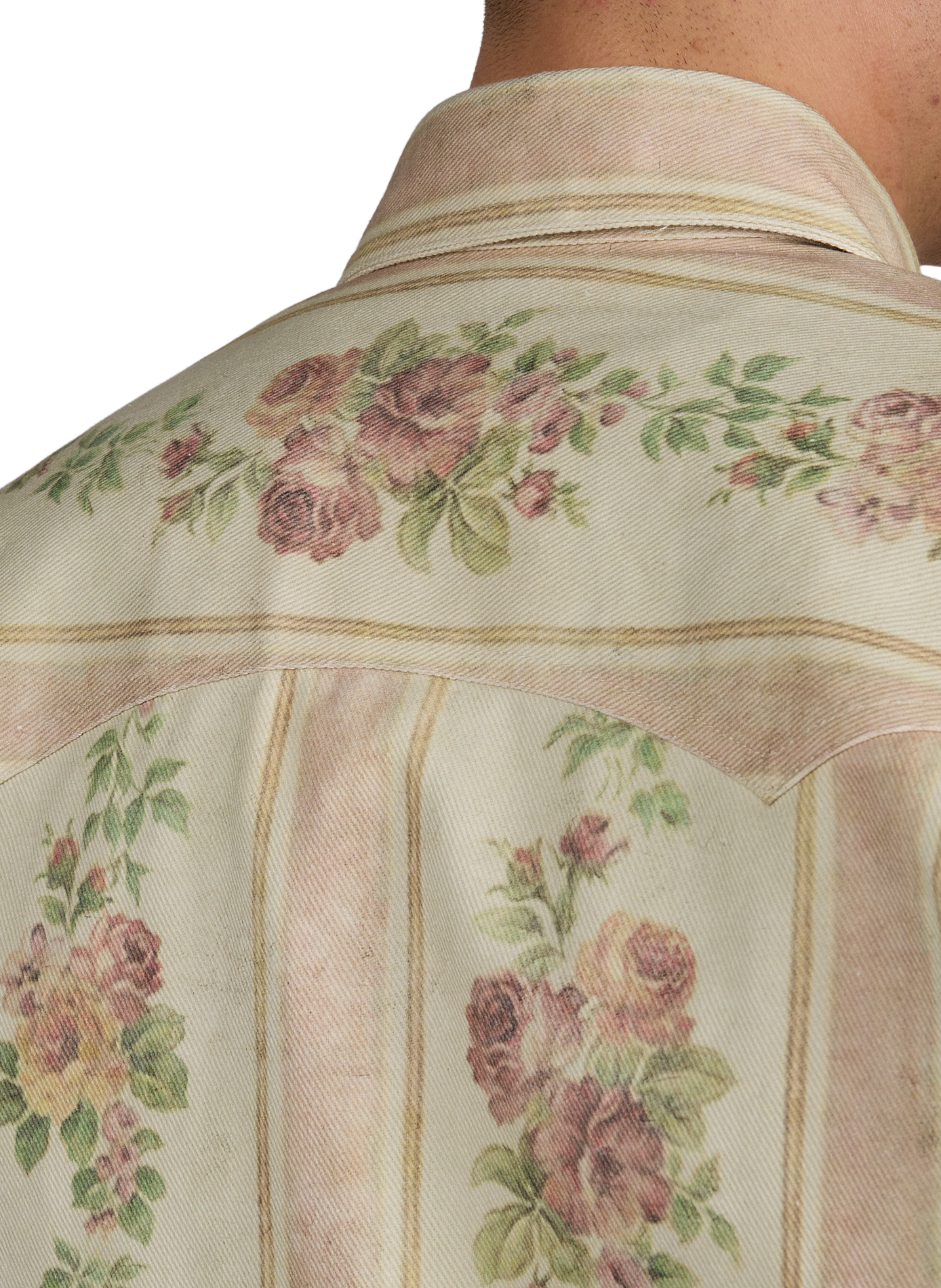 Classic collar cotton overshirt BENJAMIN BENMOYAL White