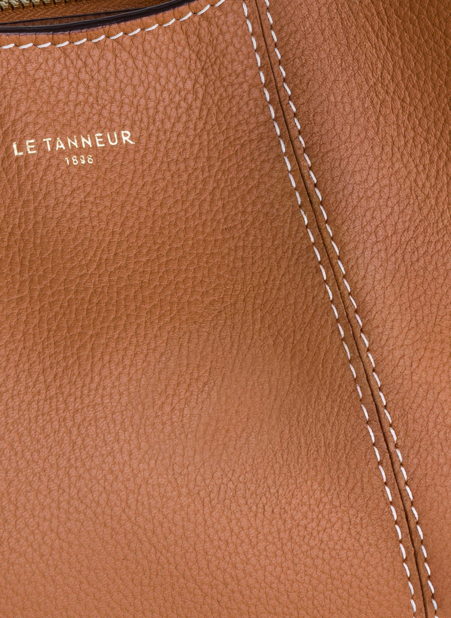 Sac porté épaule moyen modèle juliette en cuir grainé Marron