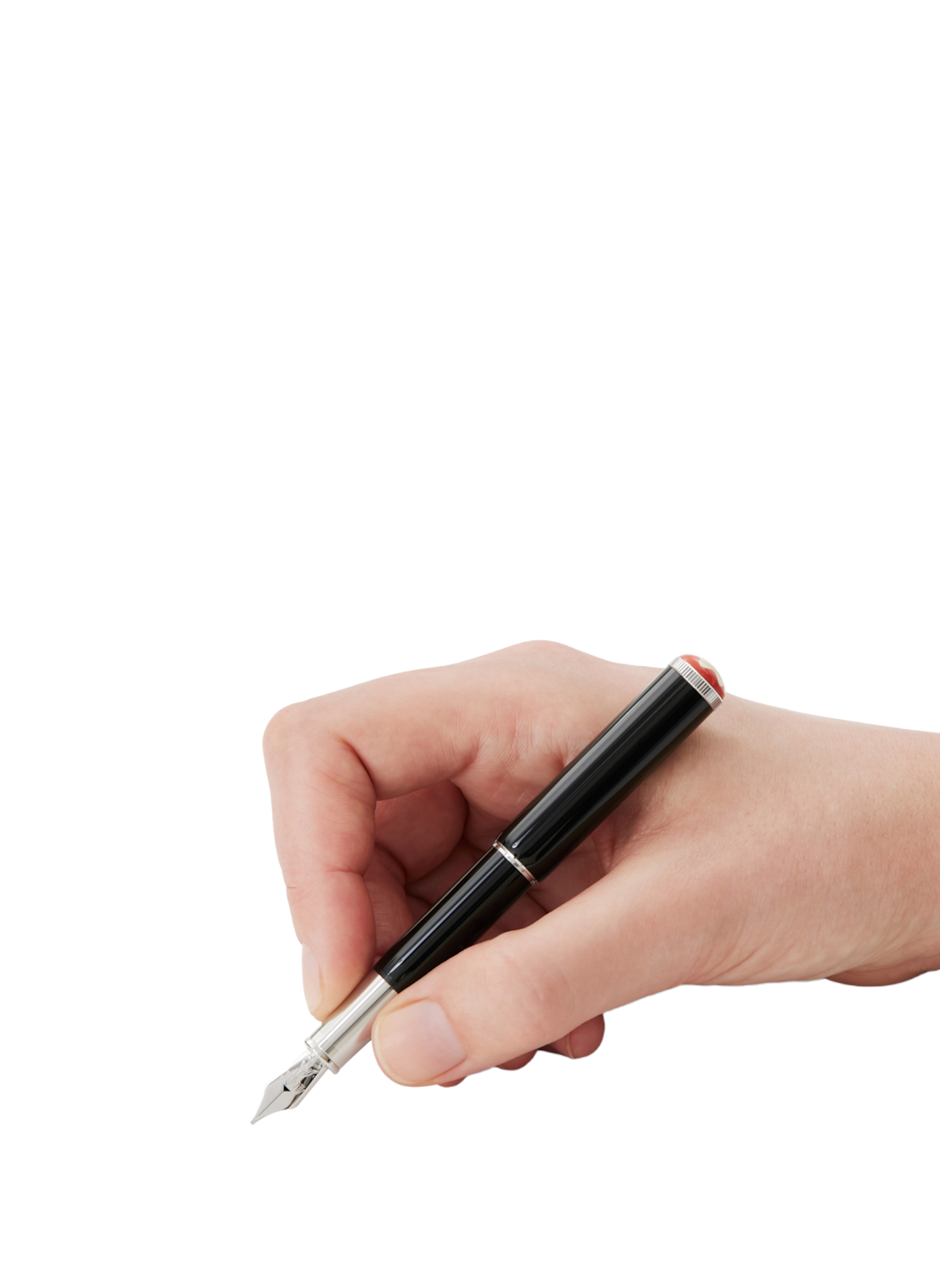 Stylo plume en laque précieuse MONTBLANC Noir