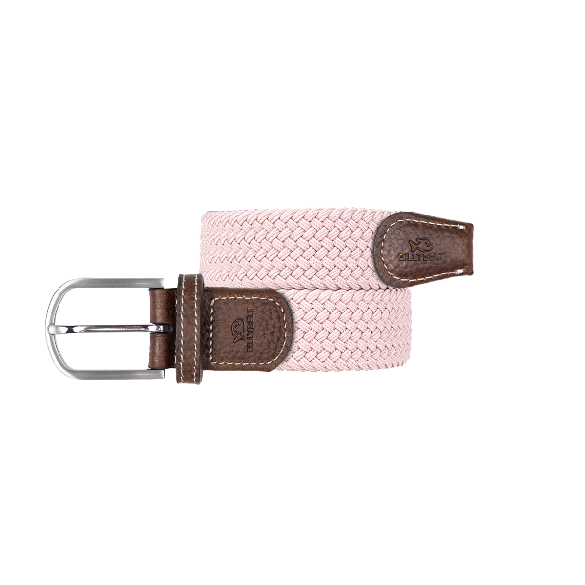 Ceinture tressée élastique unie BILLYBELT Rose