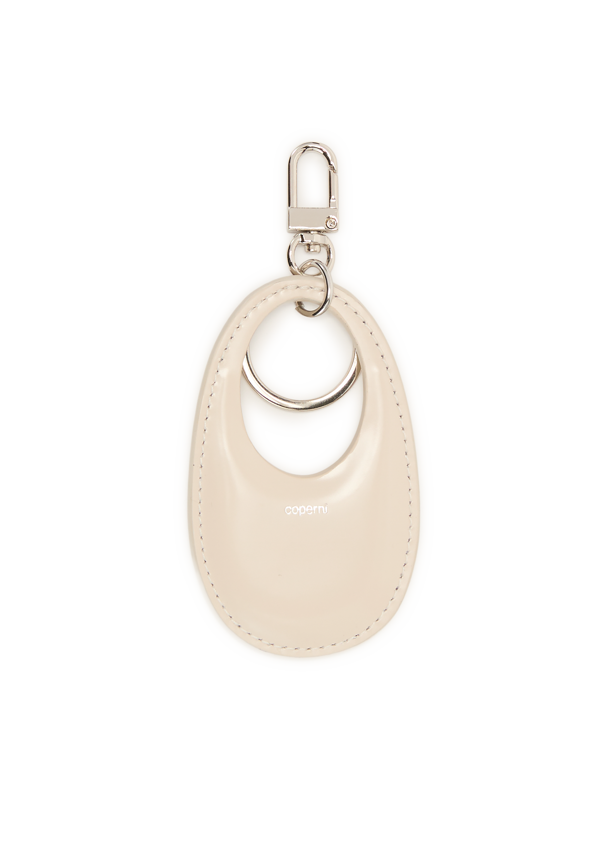 Swipe leather keychain COPERNI Beige