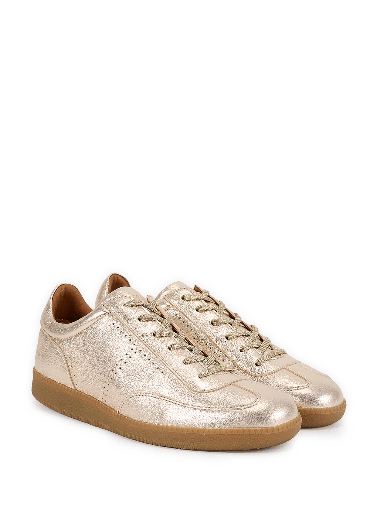 Leather low-top sneakers MAISON TOUFET Golden