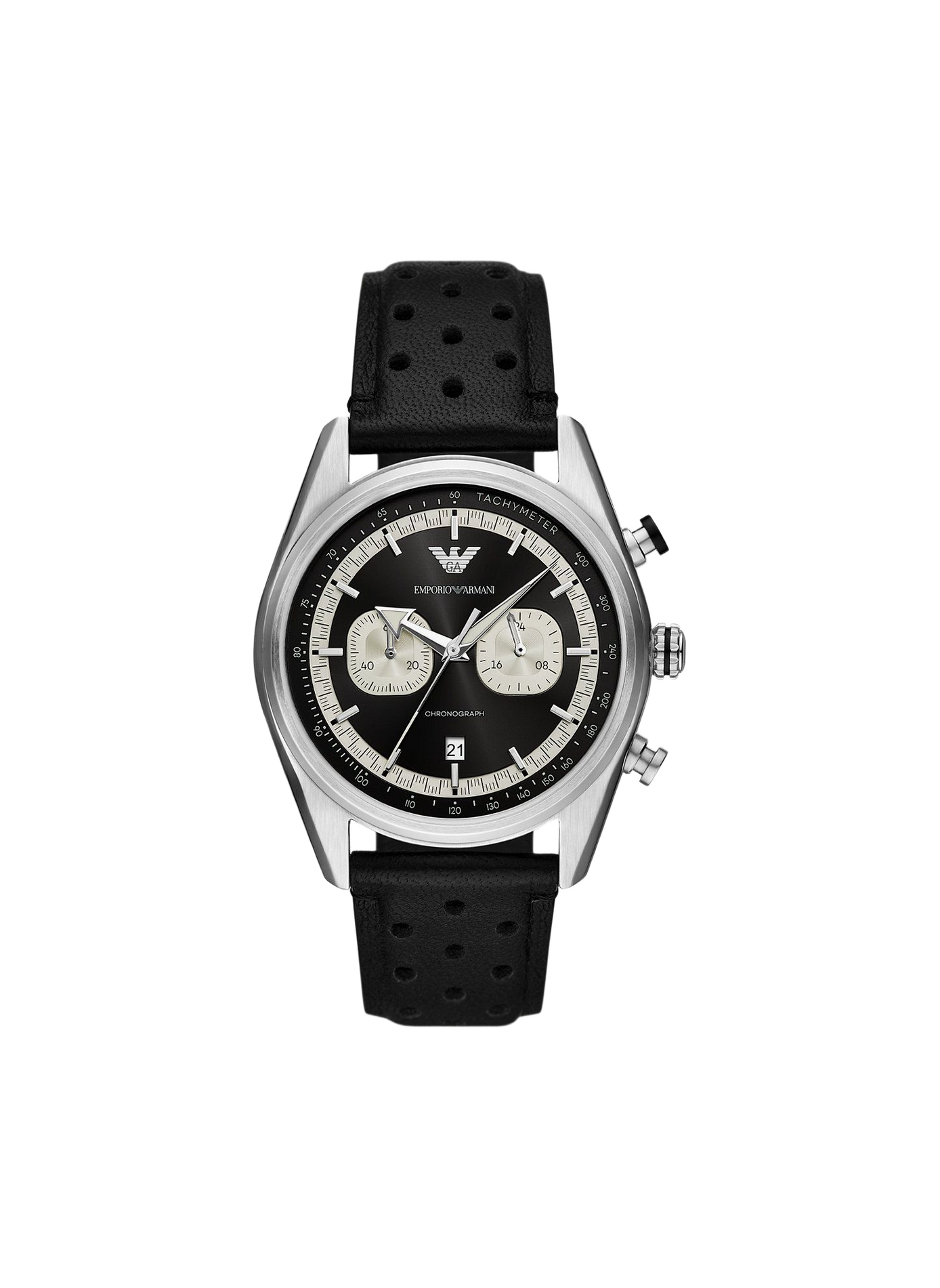 Montre quartz en cuir ARMANI MONTRES Noir