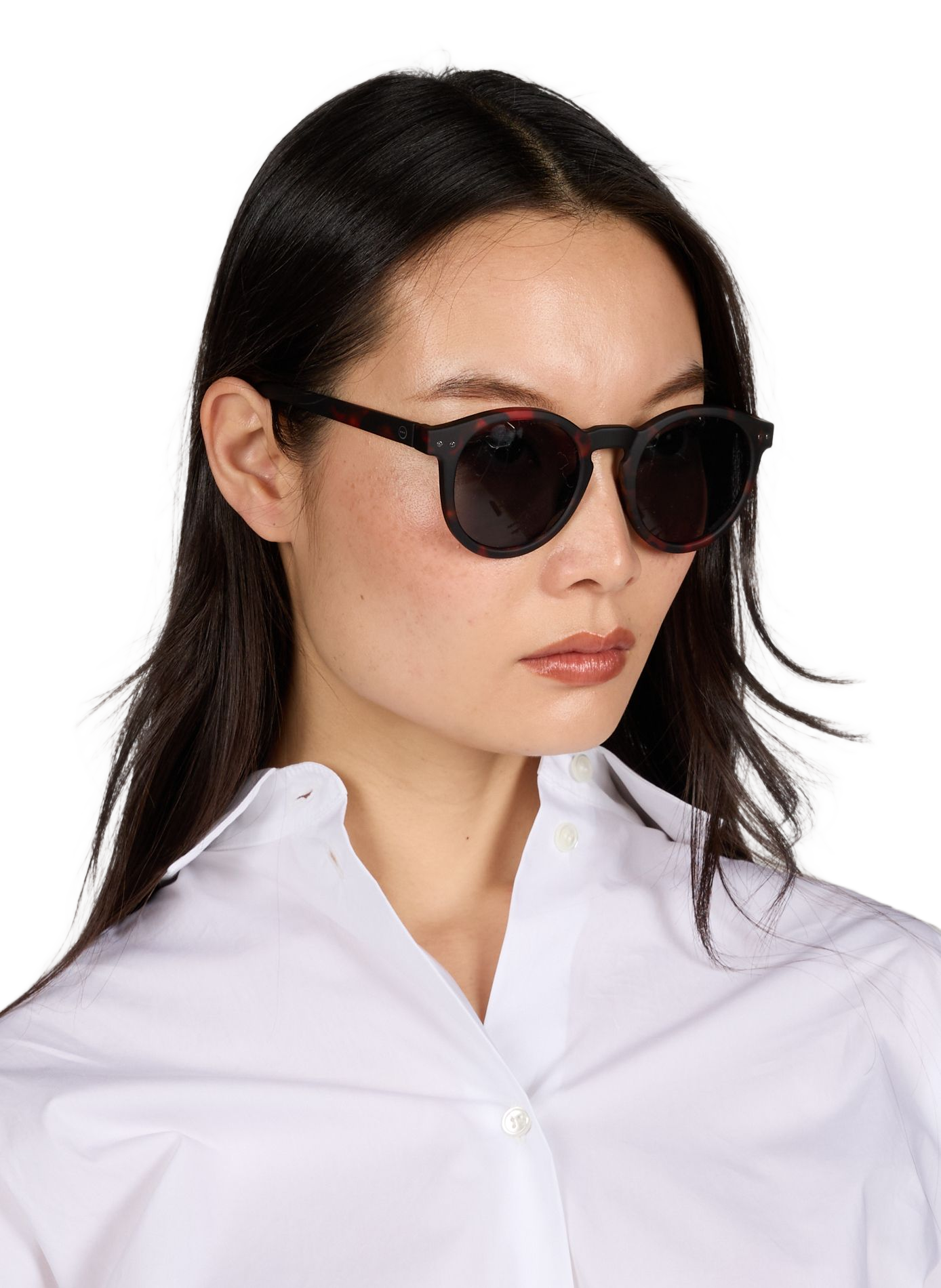 Lunettes de soleil rondes IZIPIZI Marron