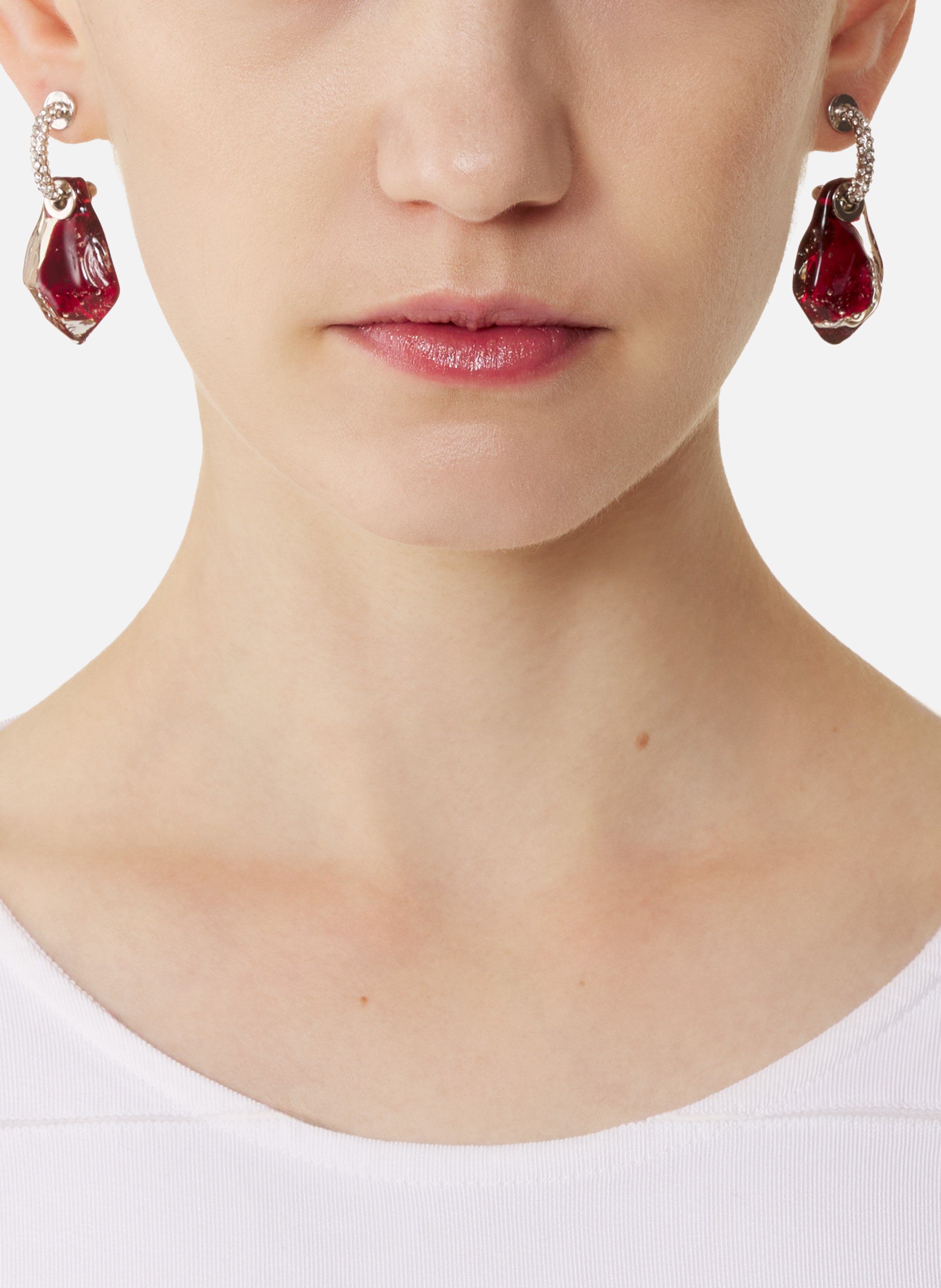 Boucles d'oreilles aurore LANVIN Rouge