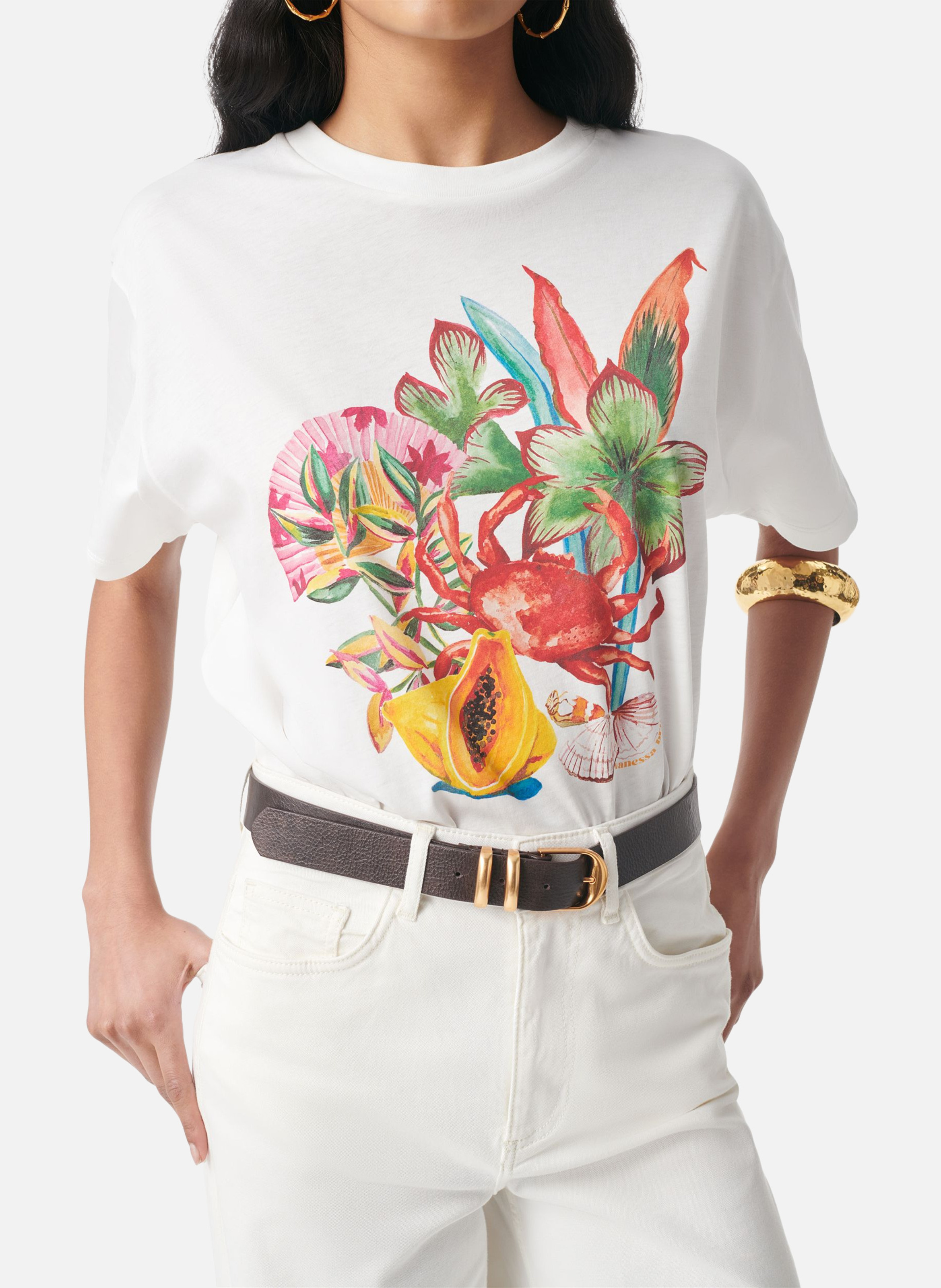T-shirt genesos Blanc