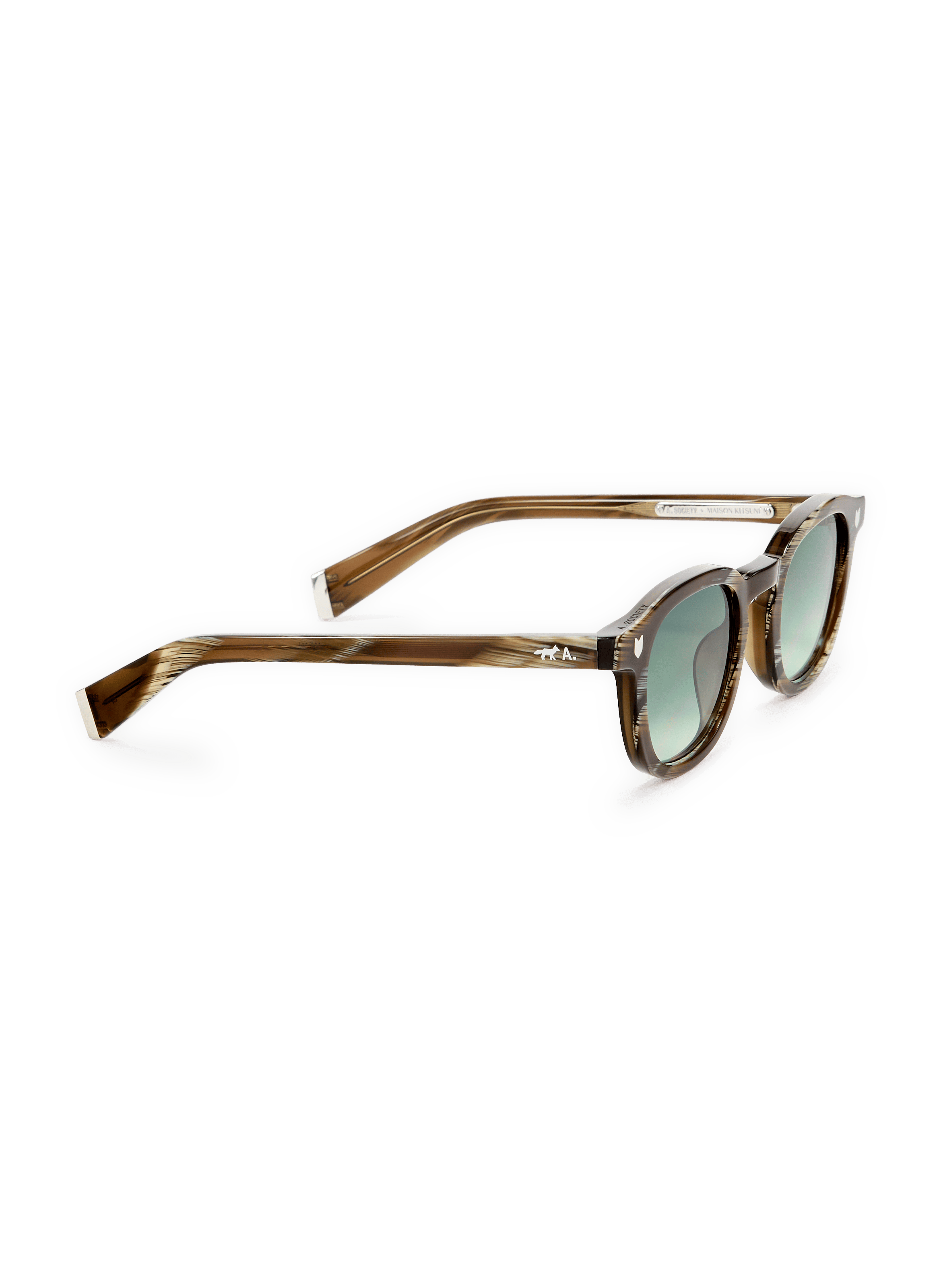Striped sunglasses Camille MAISON KITSUNÉ Green