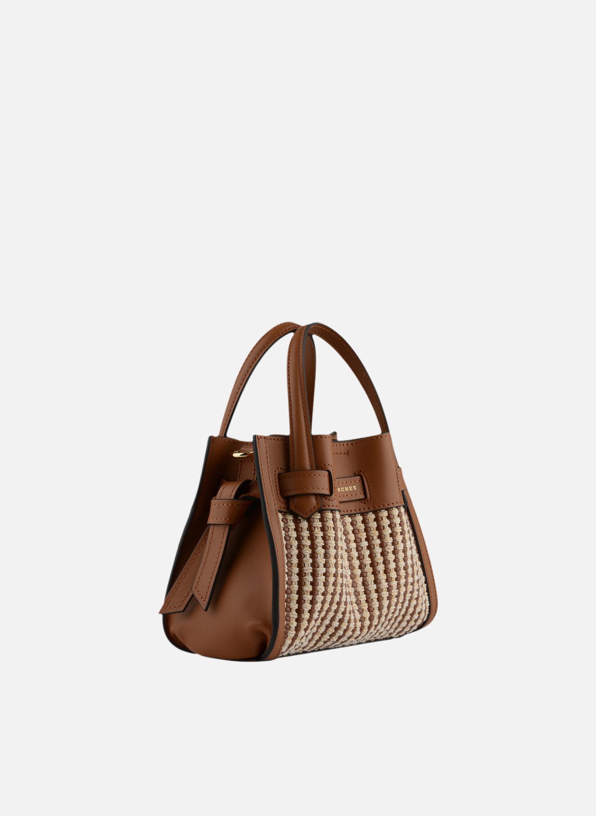 Blossom tressé | sac à main POURCHET Doré