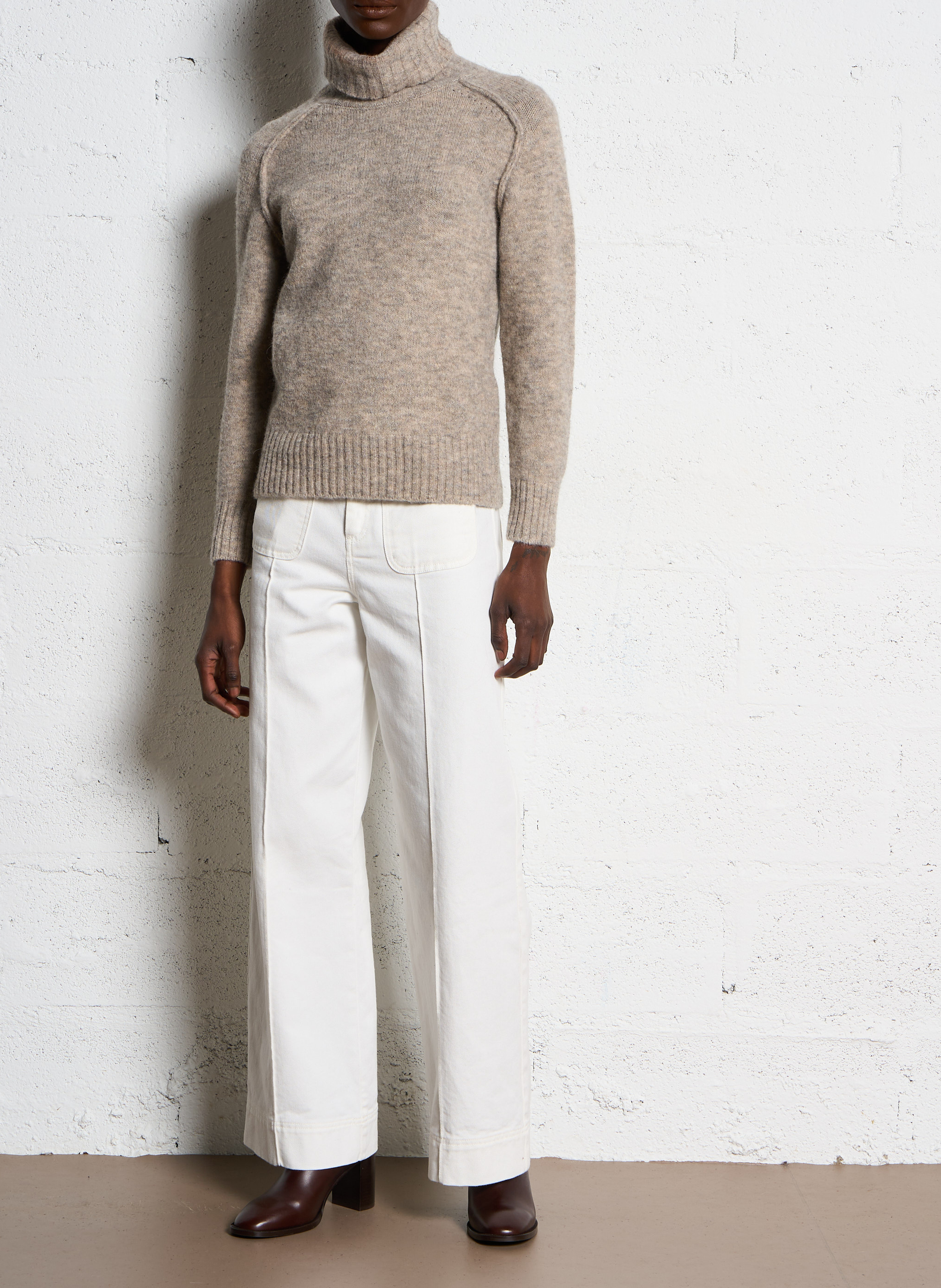Jean large en coton harry SOEUR Blanc