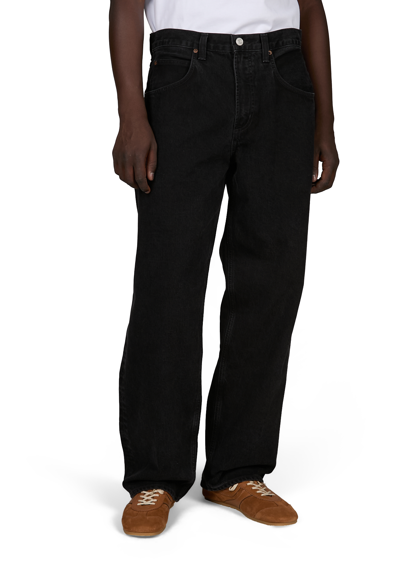 Jean baggy en coton mélangé AGOLDE Noir