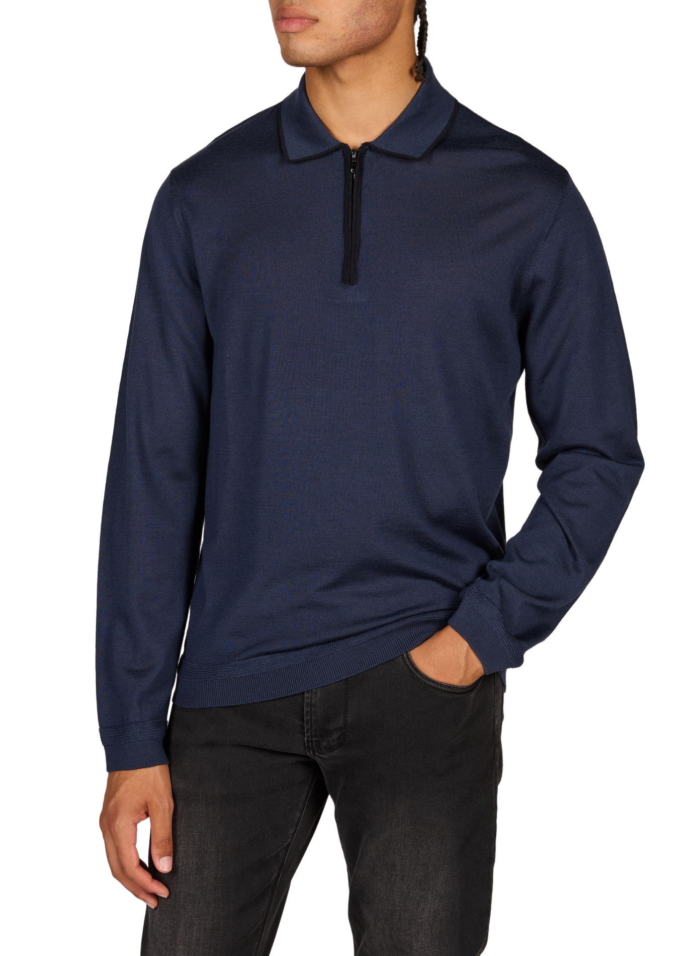 Sweatshirt in virgin wool EMPORIO ARMANI Blue