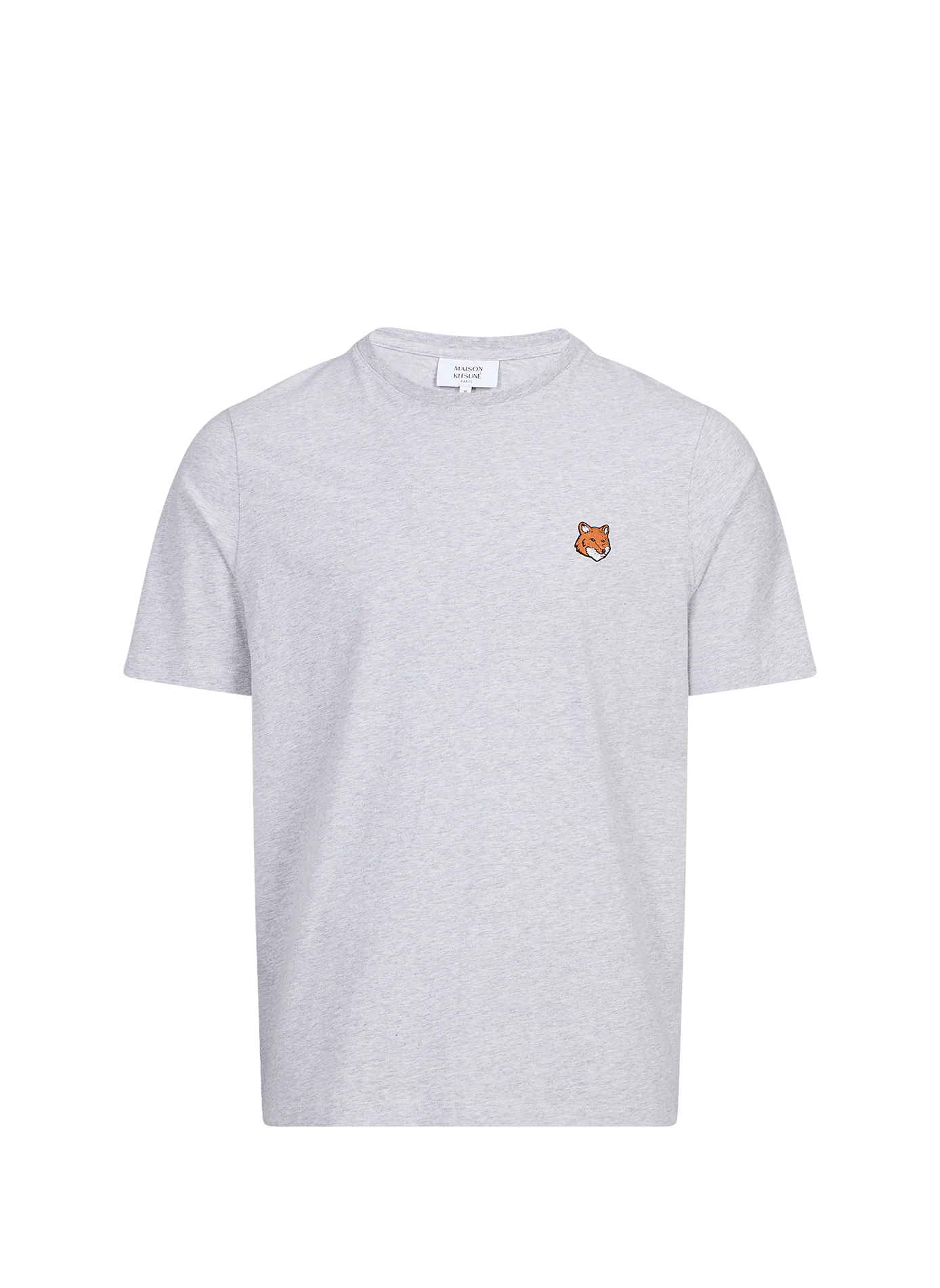 Cotton T-shirt Fox Regular MAISON KITSUNÉ Grey