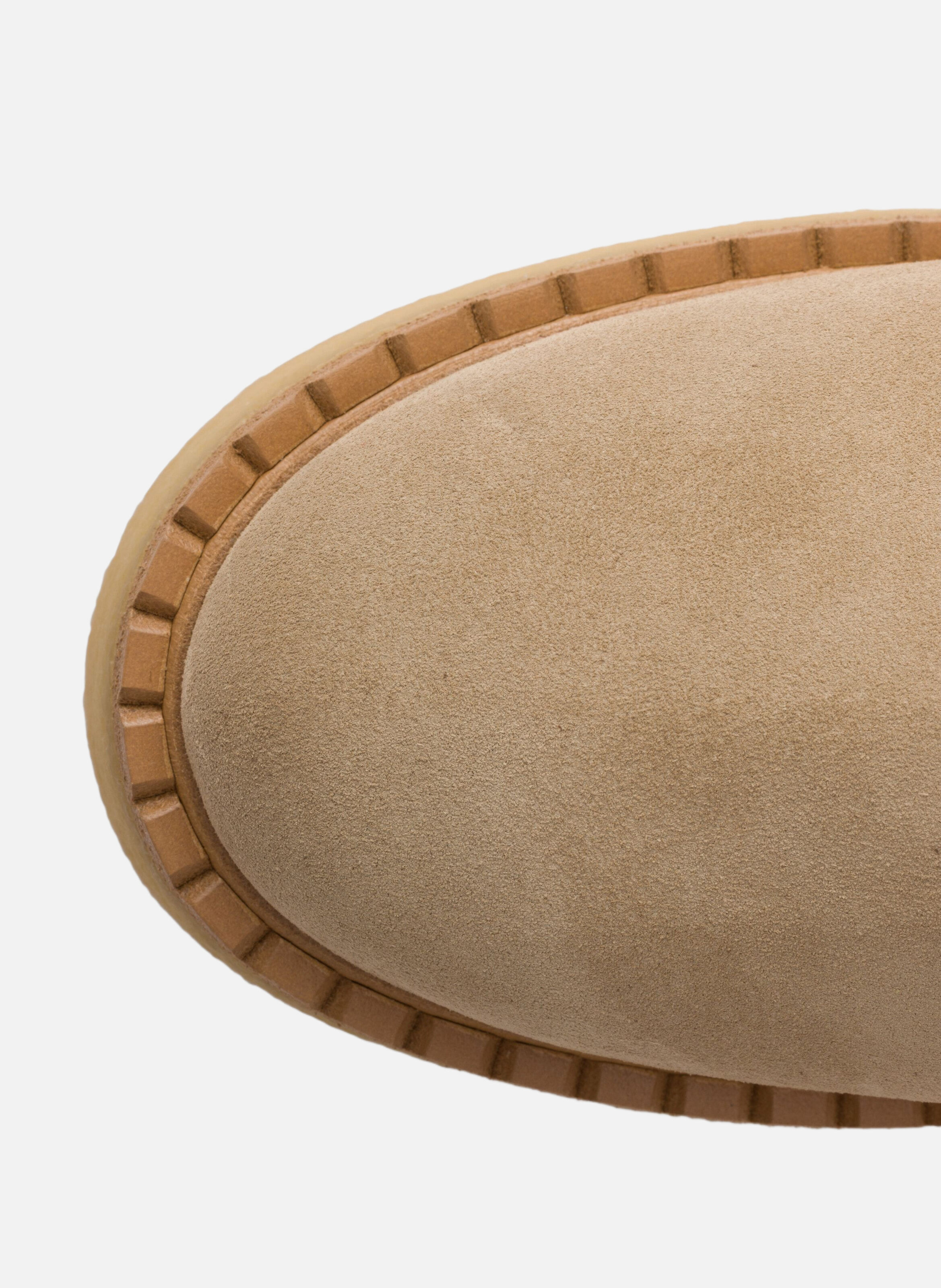 Pantoufles en veau velours PRADA Beige