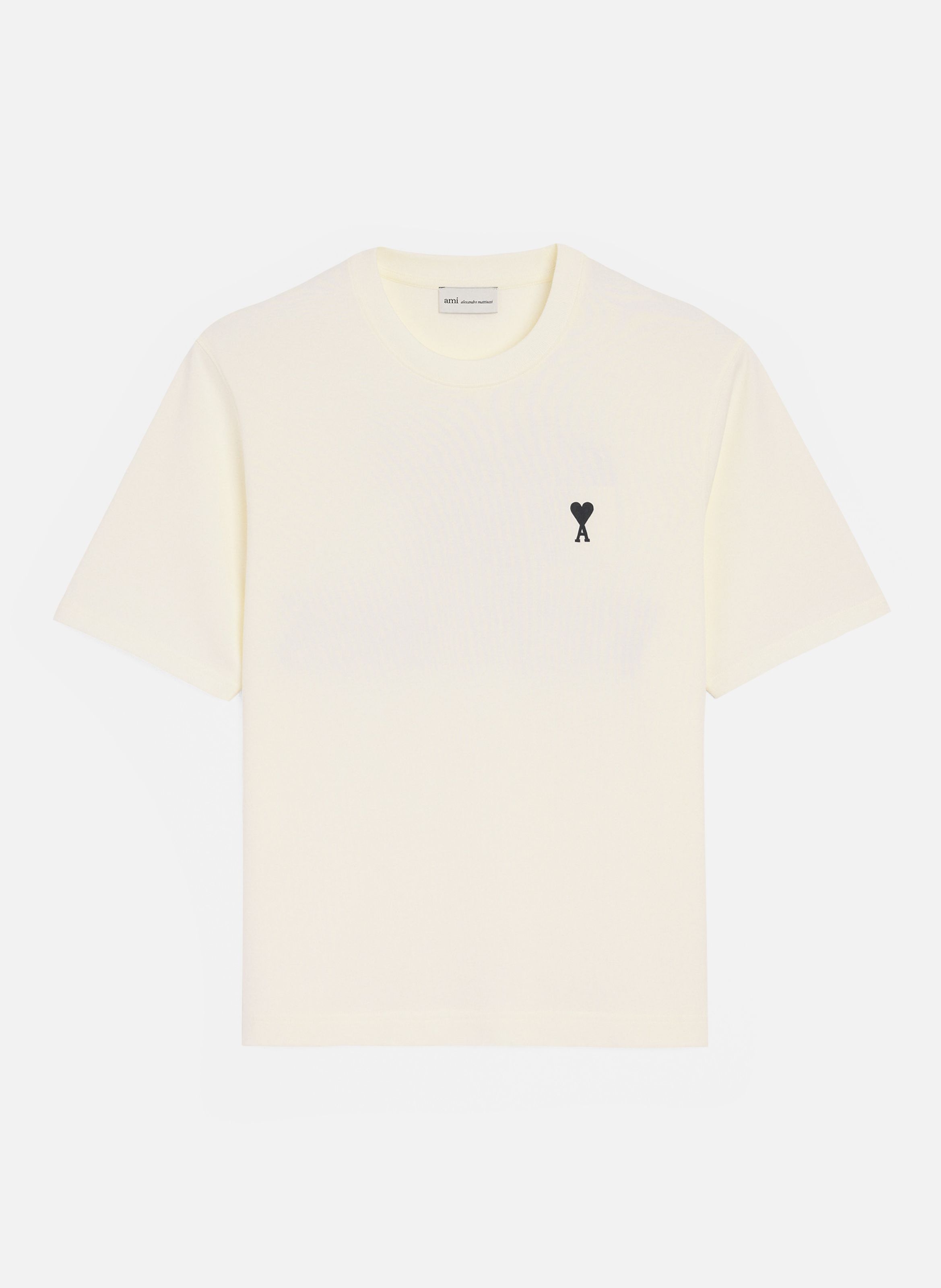 T-shirt imprimé place des victoires unisexe en coton AMI PARIS Blanc
